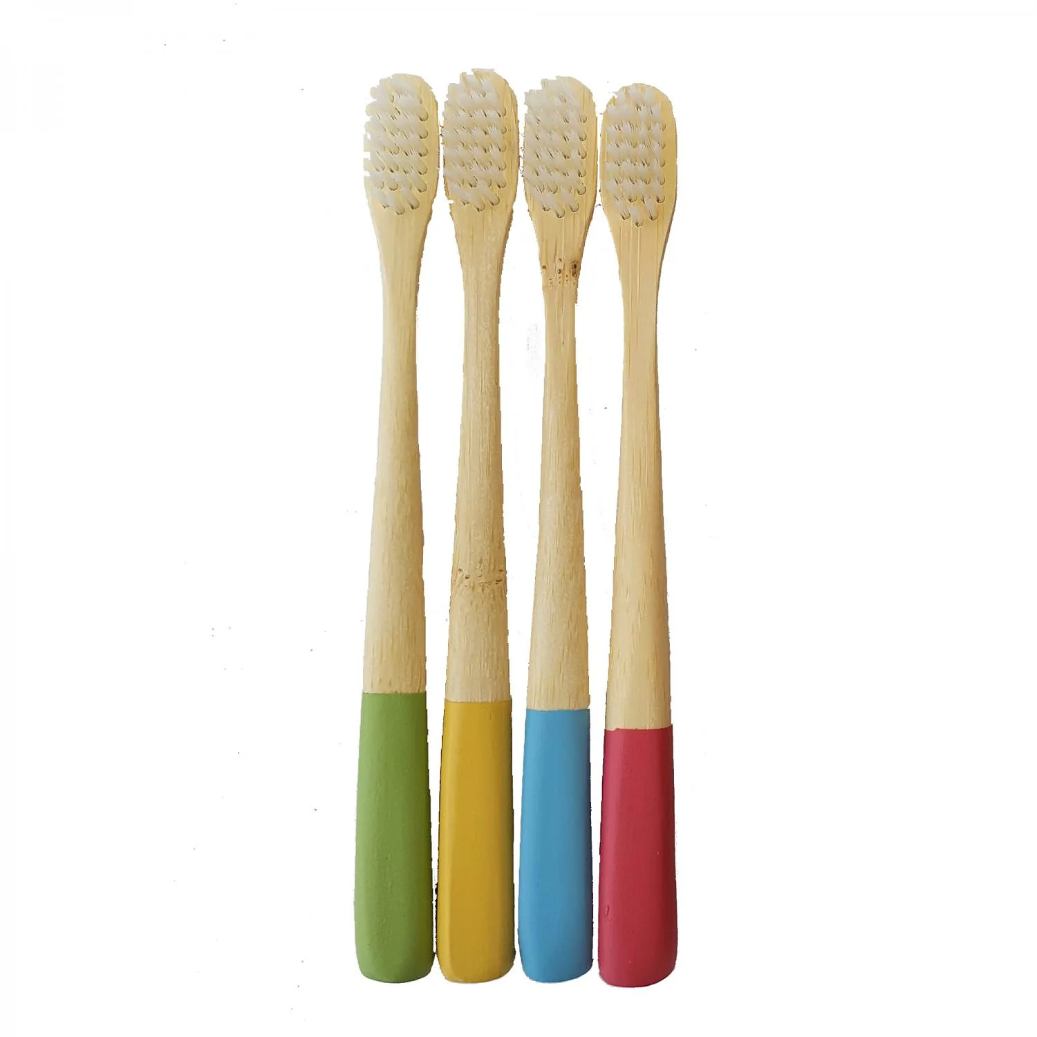 Barntandborstar Bambu Natur 4-pack