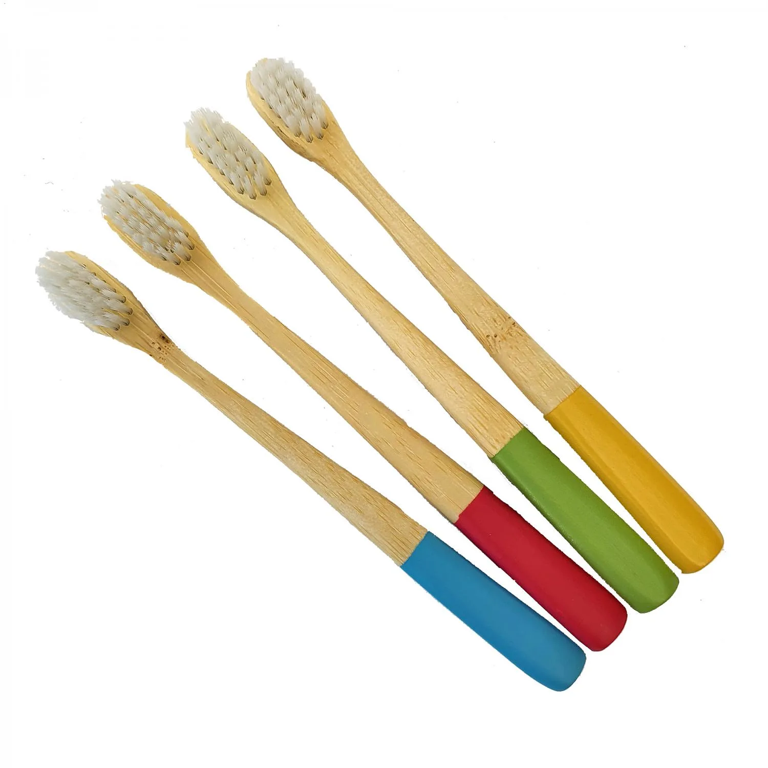 Barntandborstar Bambu Natur 4-pack