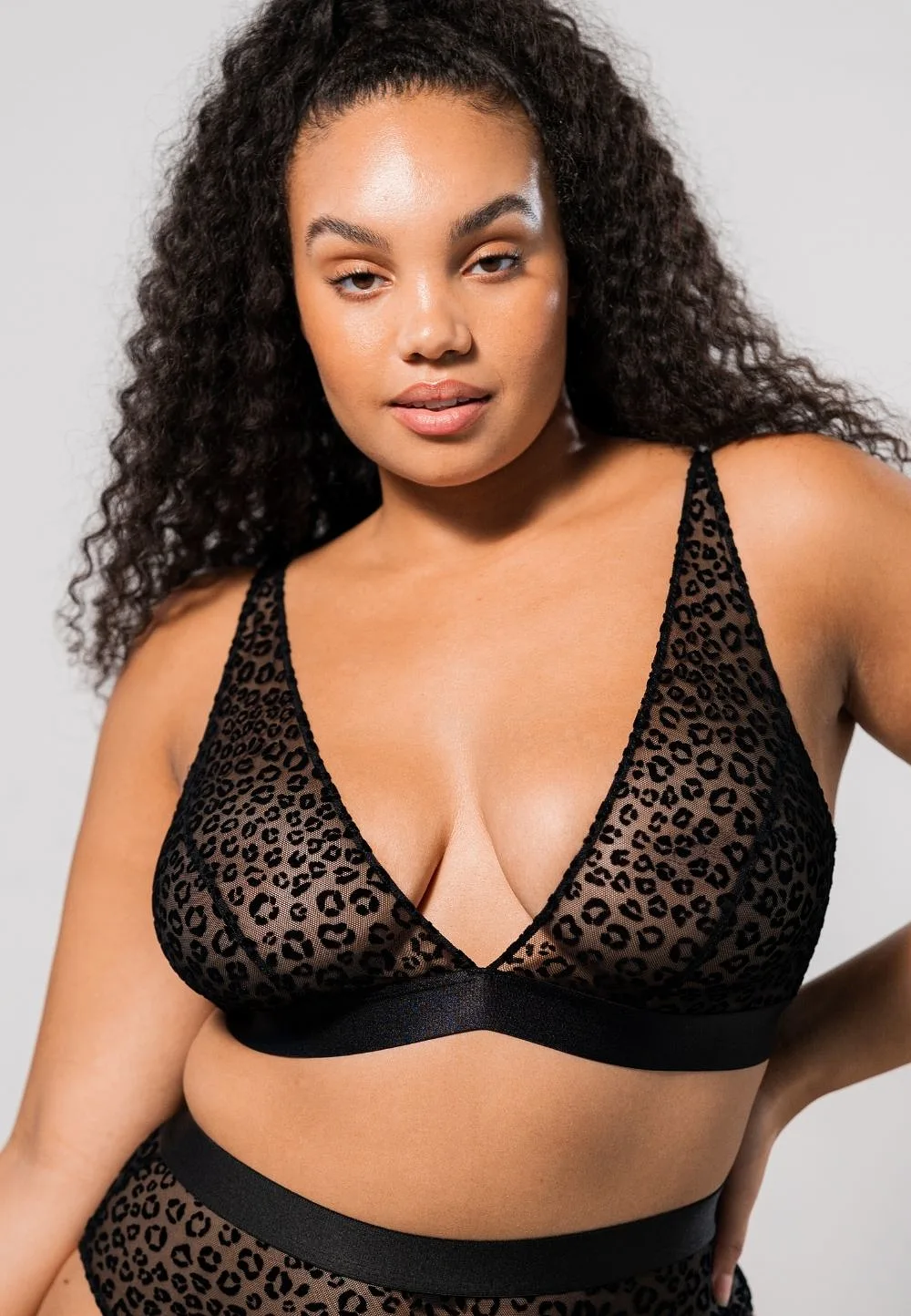 Mesh Plunge Bralette