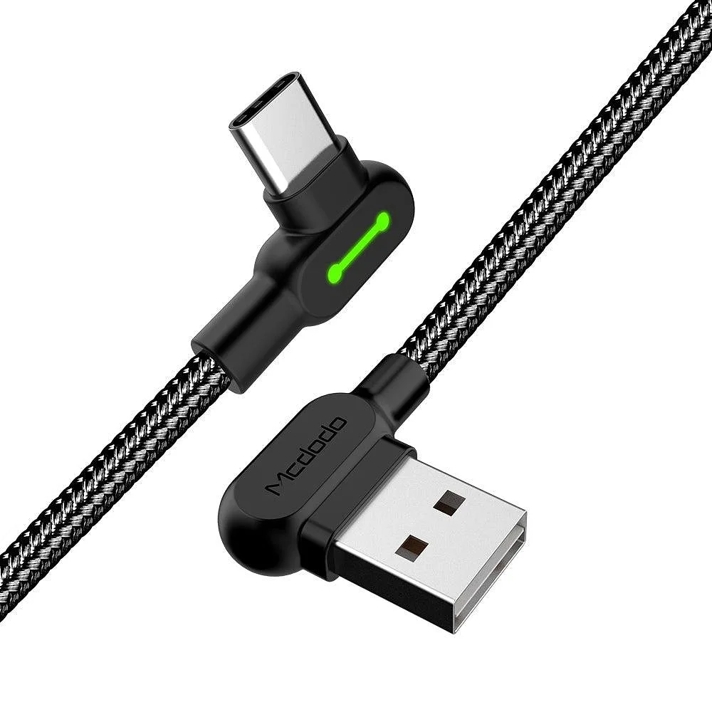 Vinklad Usb C Till Vinklad Usb A-kabel, 1,2m