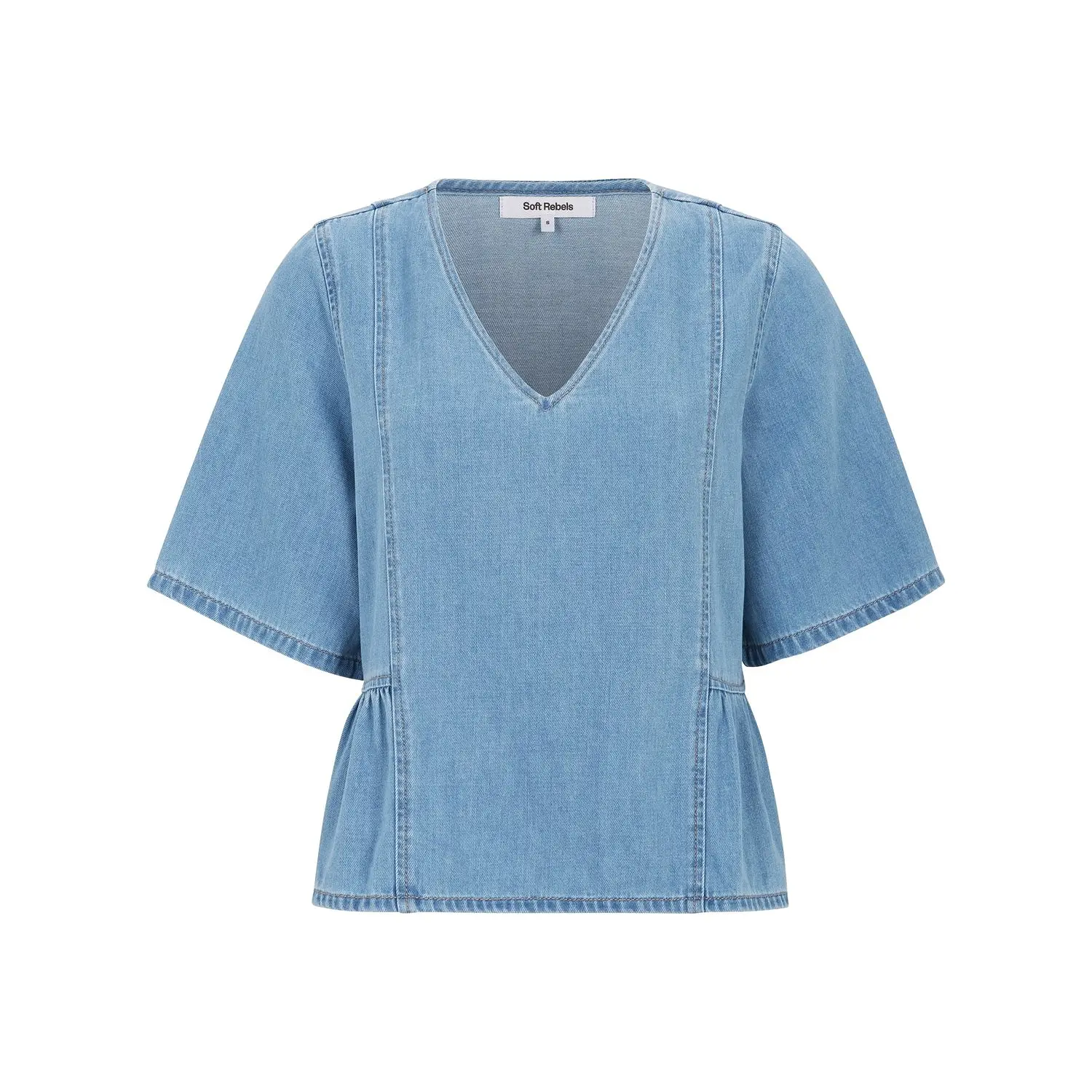 Sremila Blouse - Light Blue Wash