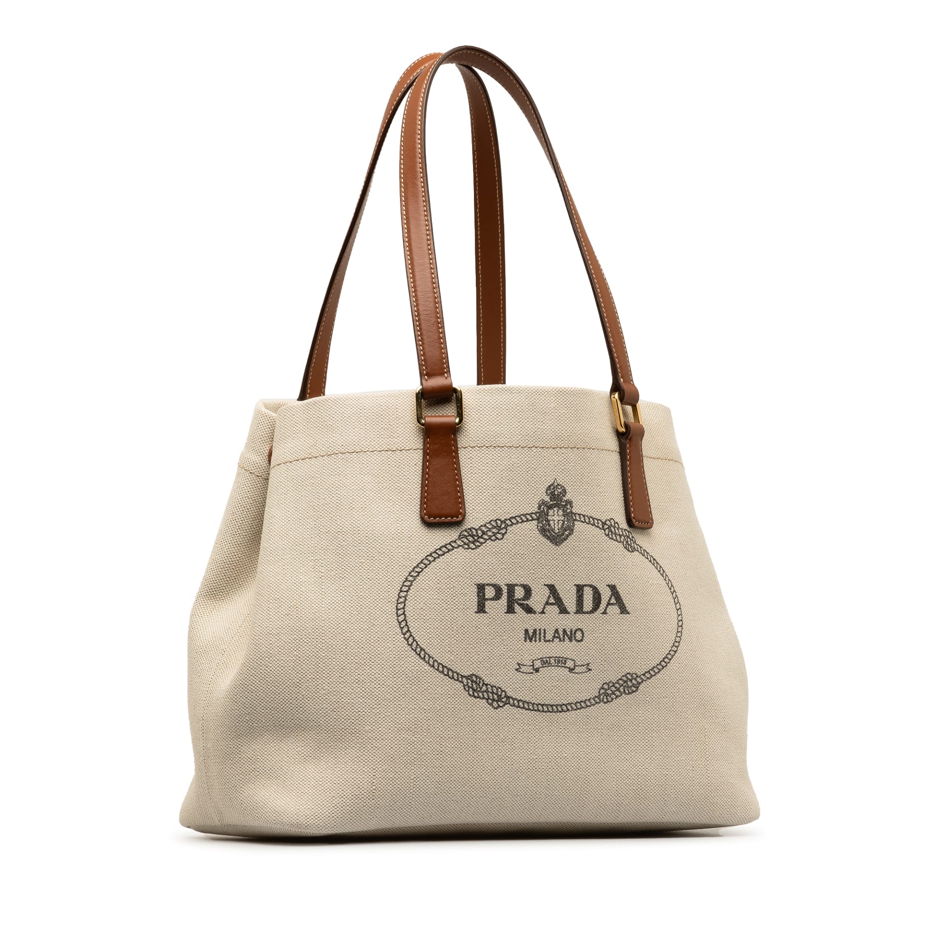 Prada Canapa Logo Tote Bag