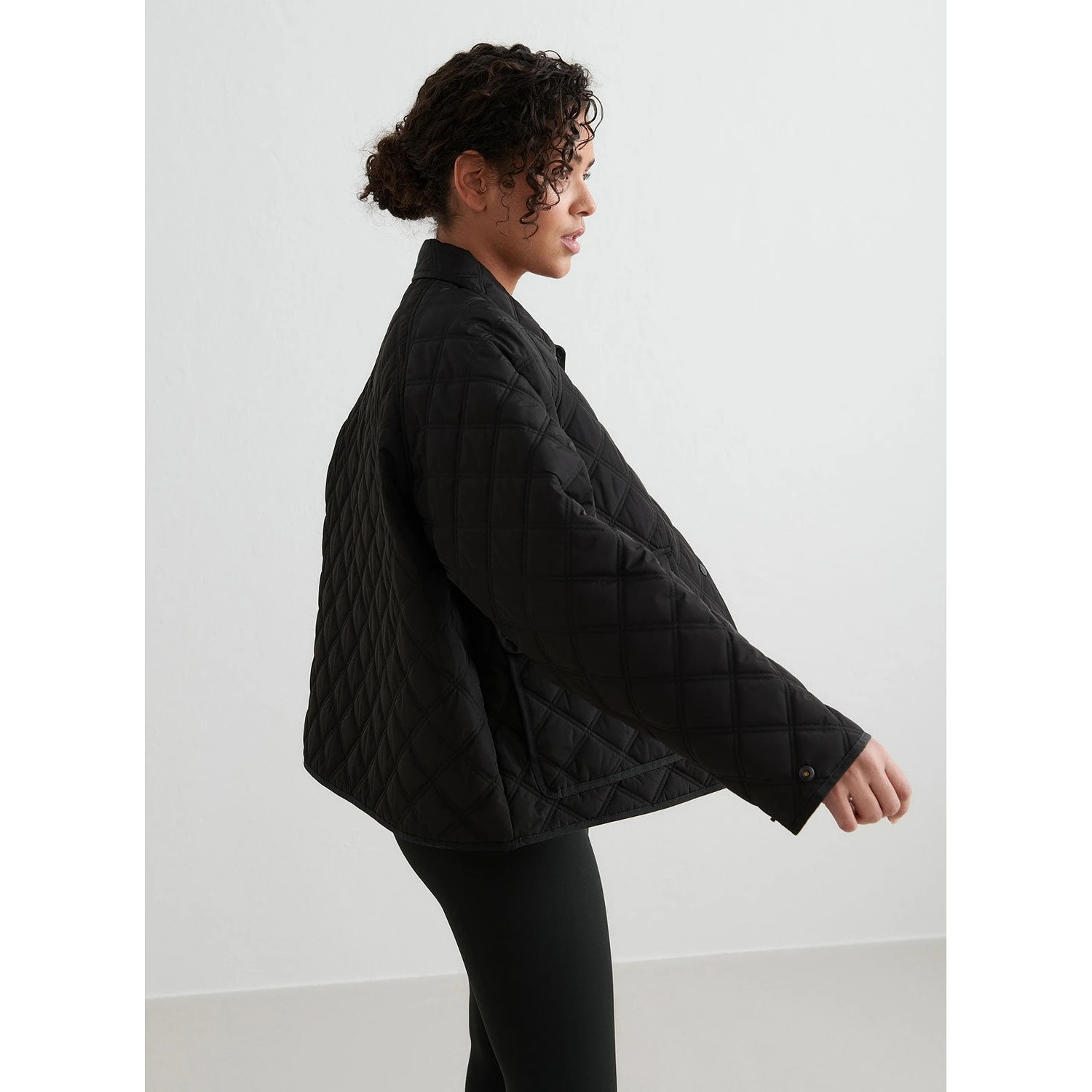 Black Quilted Femme Jacket