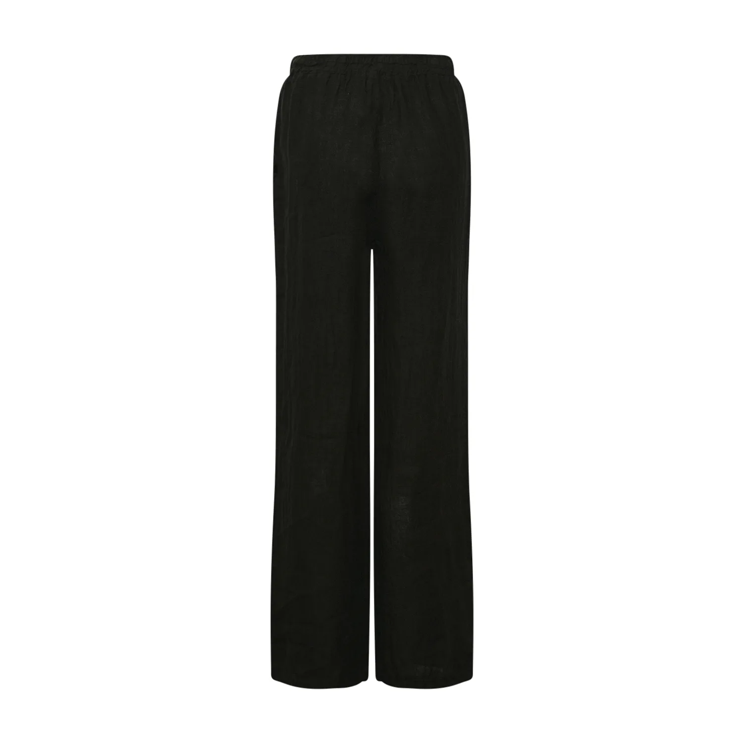 18870, Pants, Linen - Black