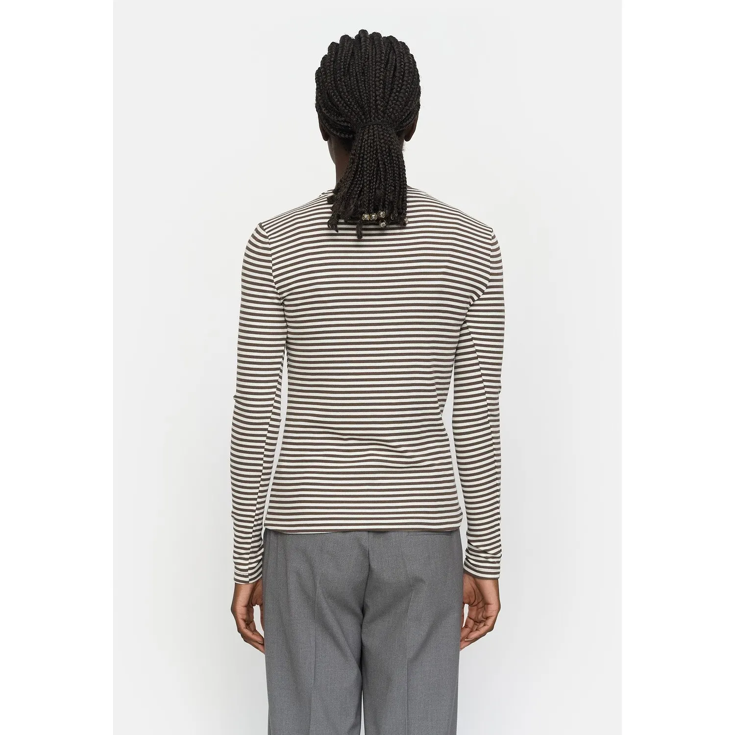 Srfenja Stripe O-neck Top