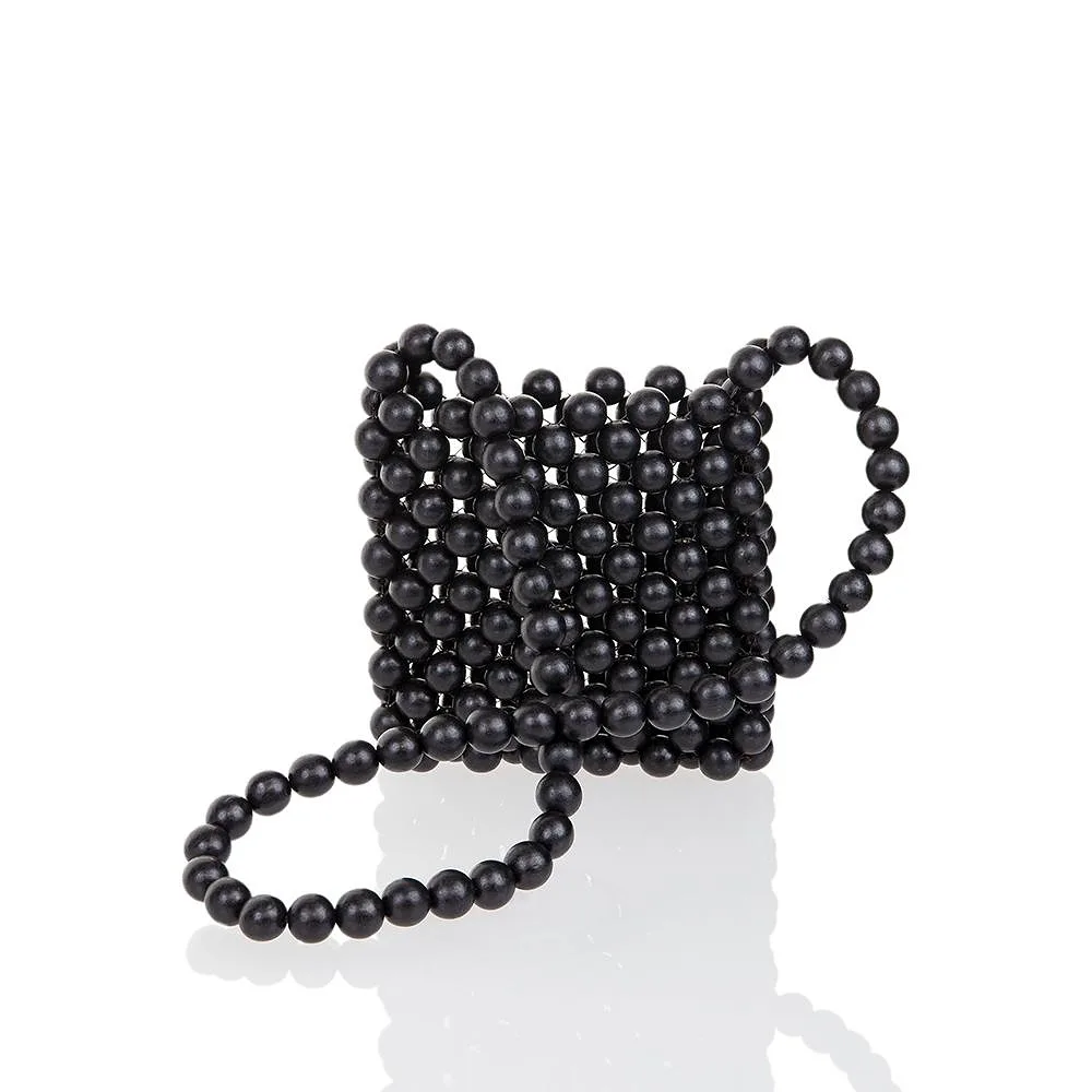 Mia Black Small Beadbag