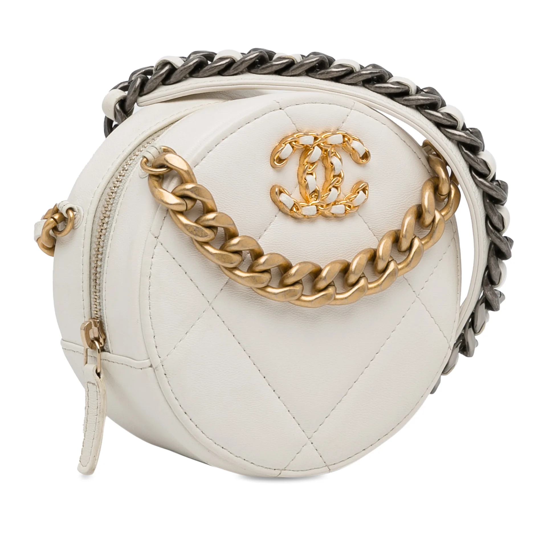 Chanel 19 Round Clutch With Strap