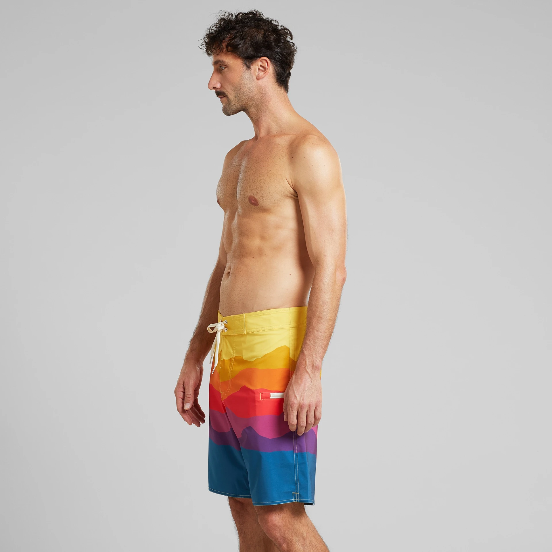 Board Shorts Toroe Sunset Lines Multi Color