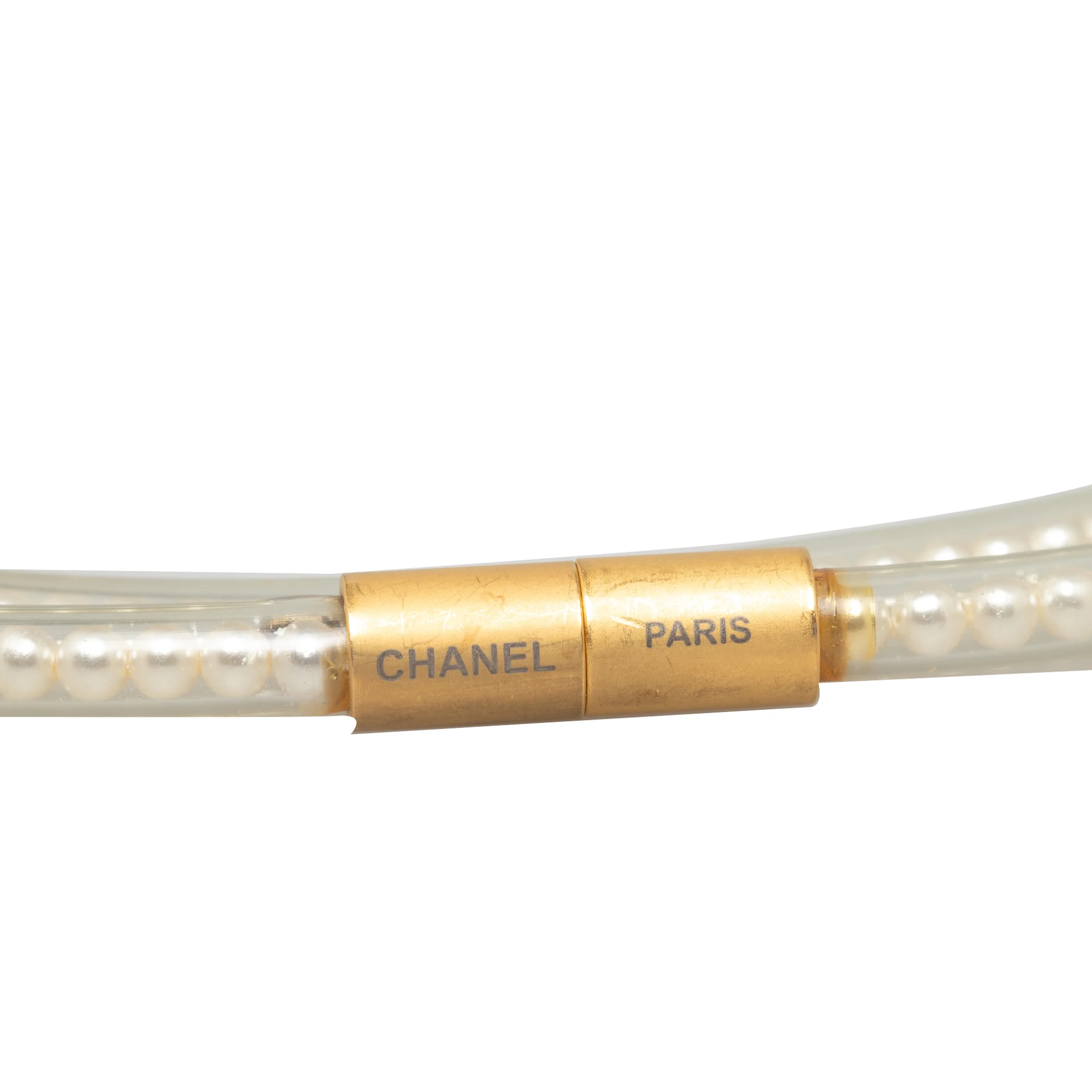 Chanel Cc Faux Pearl Choker