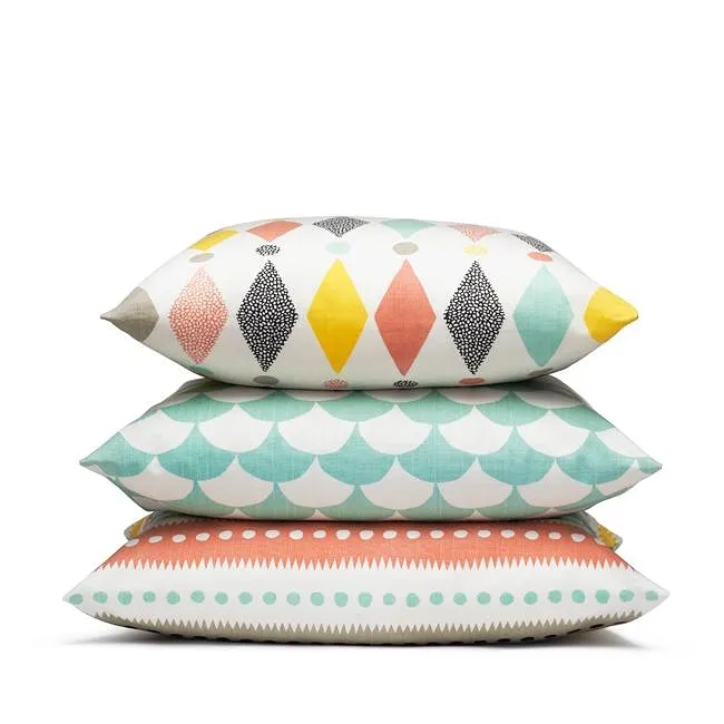 Decoration Cushion 50x50cm Harlequin White/multi