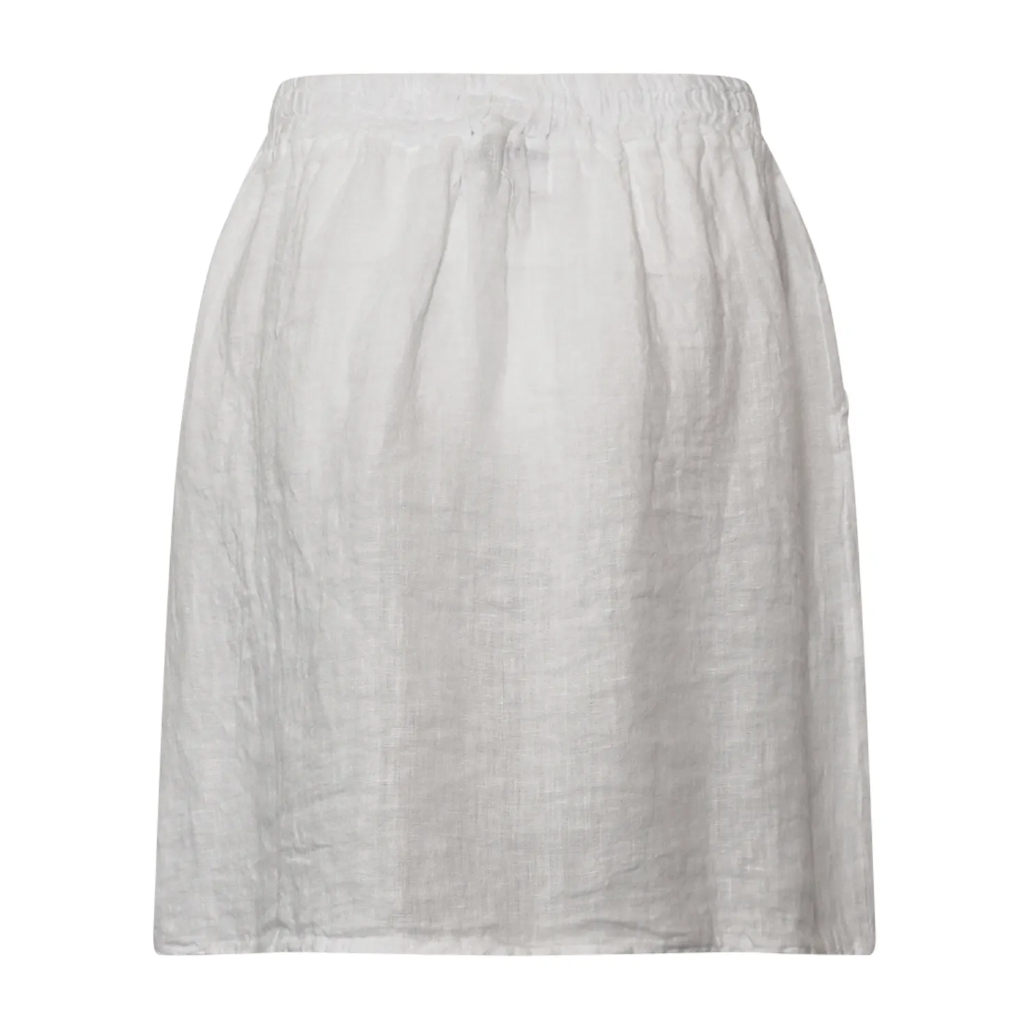 Hildur, Midi Skirt, Linen - White