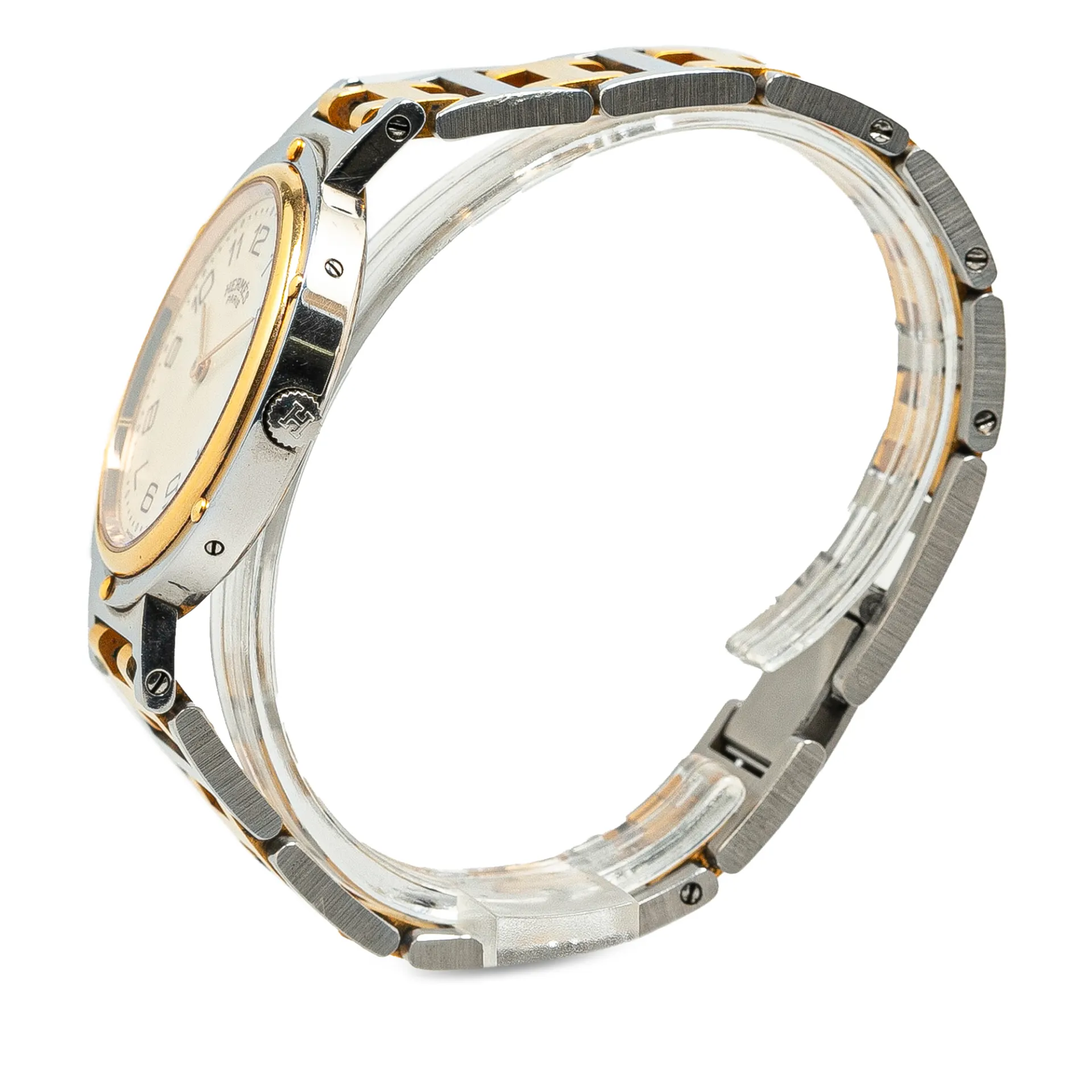 Hermès Quartz Stainless Steel Clipper Watch