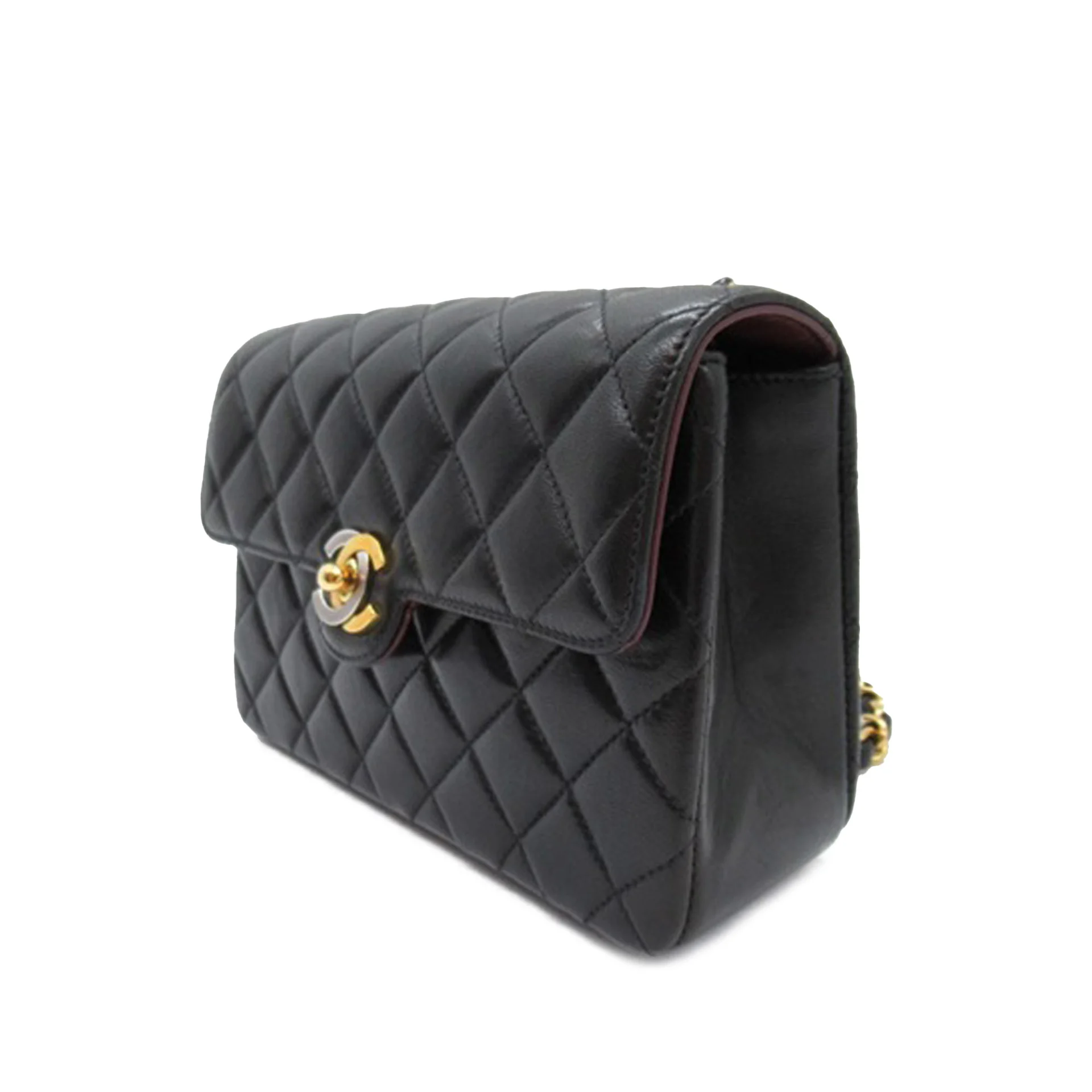 Chanel Mini Cc Quilted Lambskin Leather Crossbody