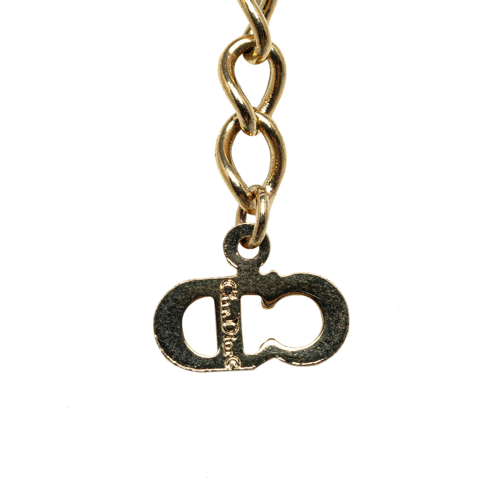 Dior Logo Charm Pendant Necklace