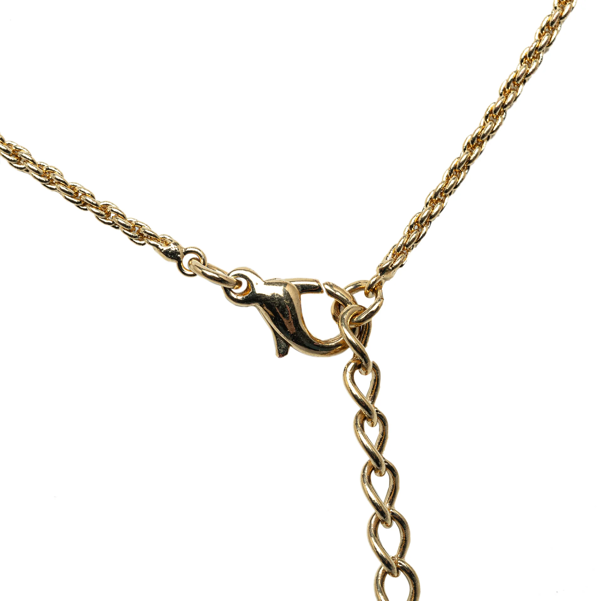 Dior Logo Charm Pendant Necklace