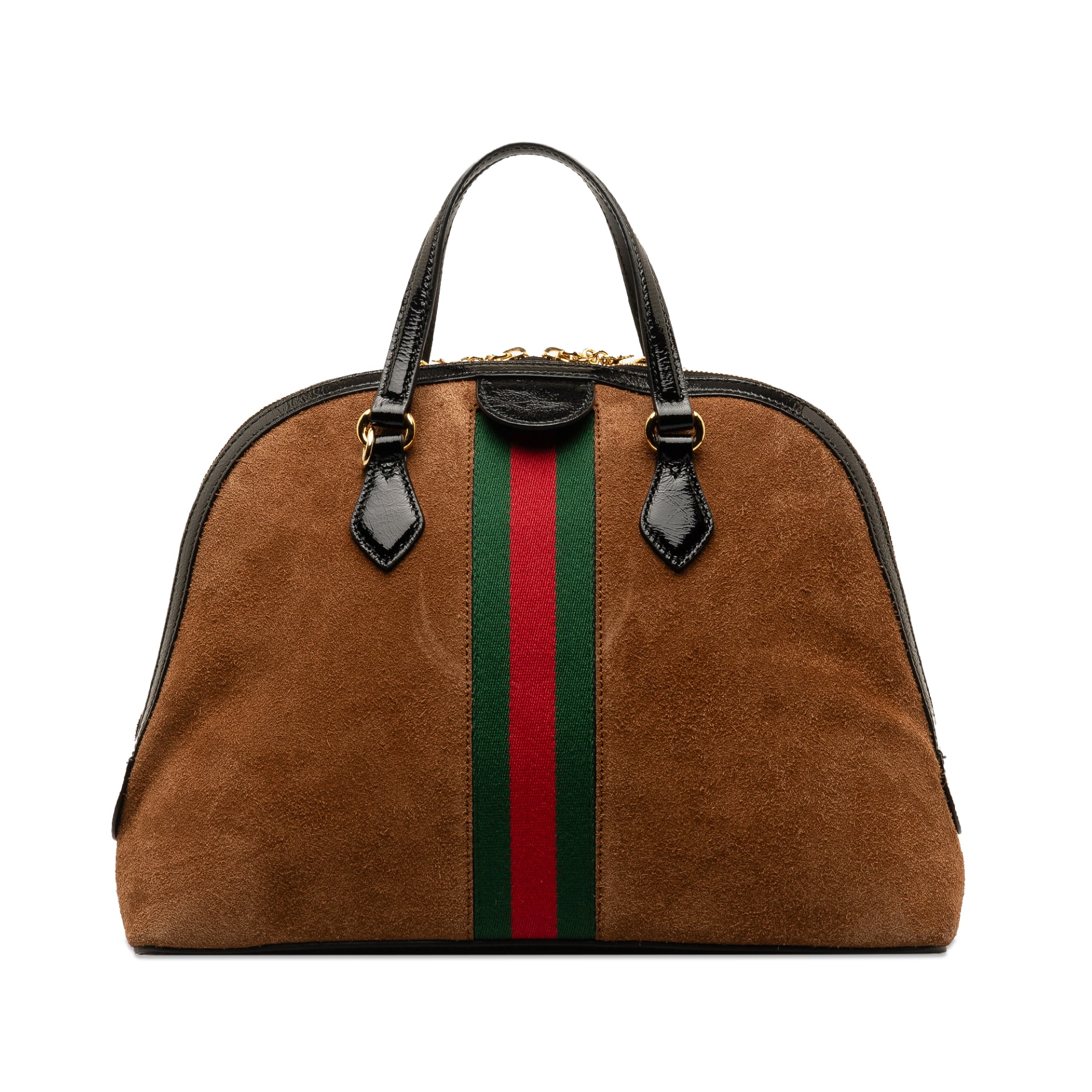 Gucci Medium Web Ophidia Suede Satchel