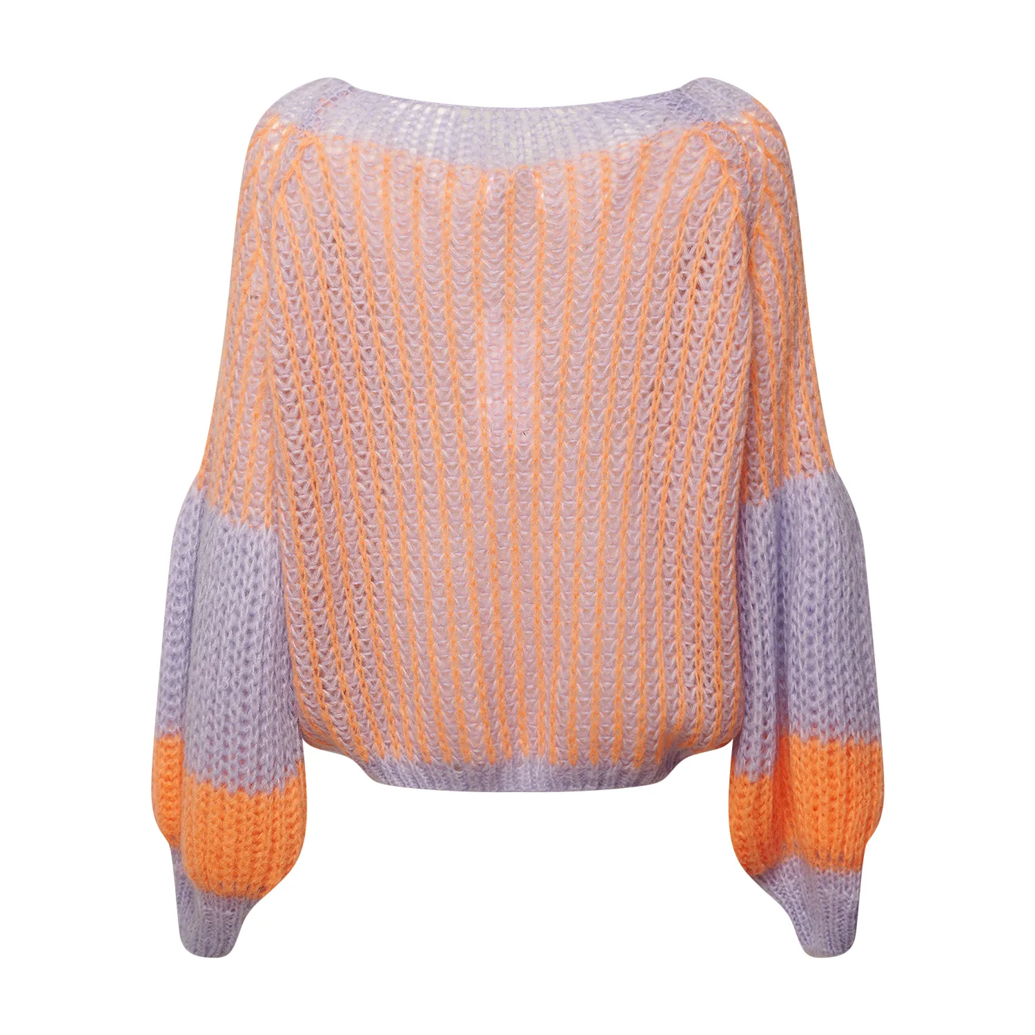 Liana Knit Sweater - Lilac/apricot Mix