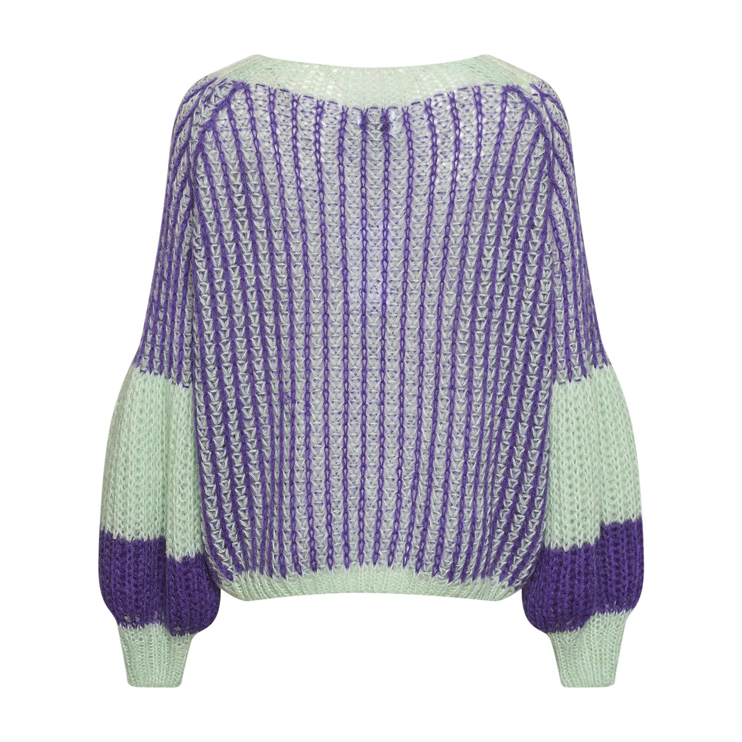 Liana Knit Sweater - Lilac/sage