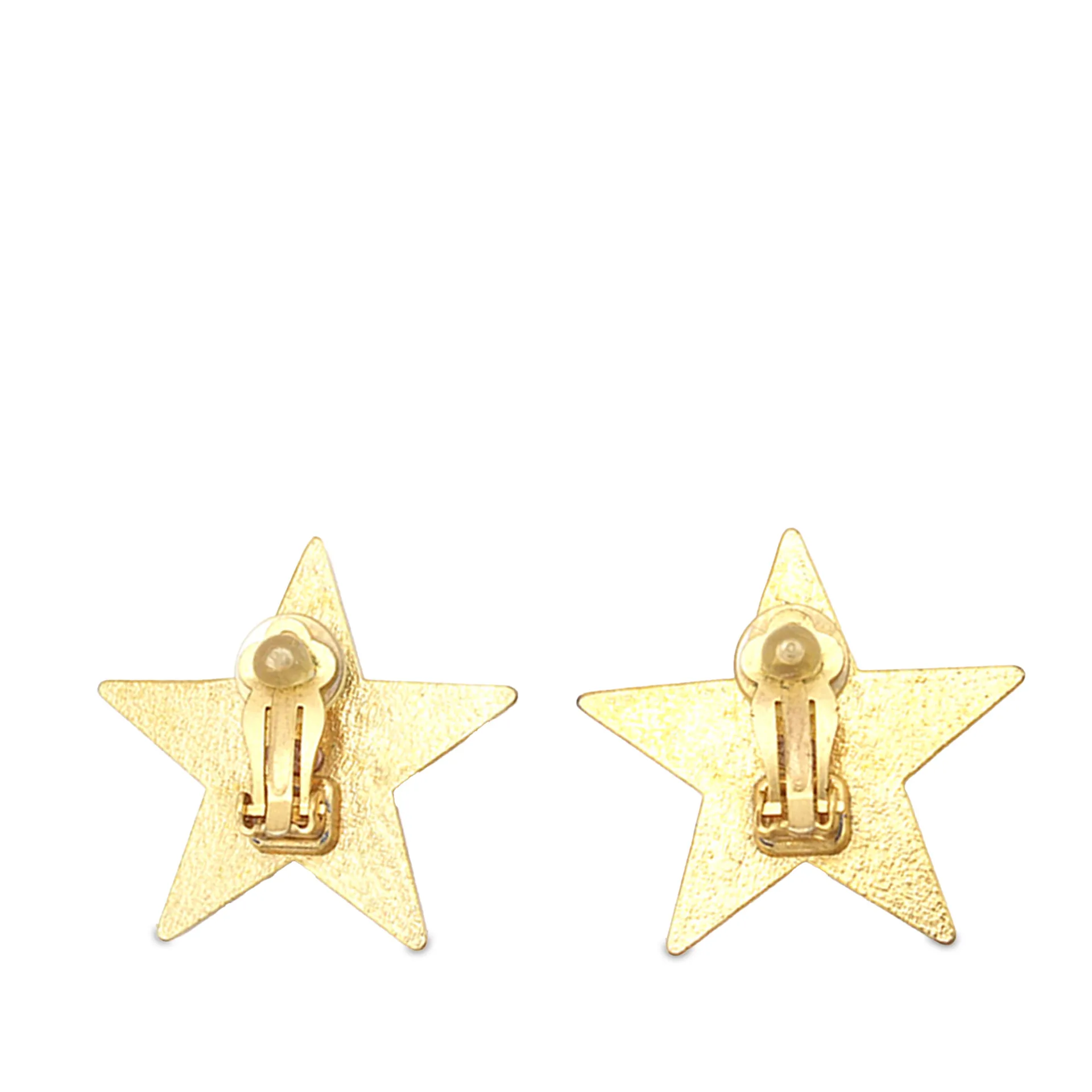 Chanel Cc Star Clip On Earrings yellow från Luxclusif | Åhléns