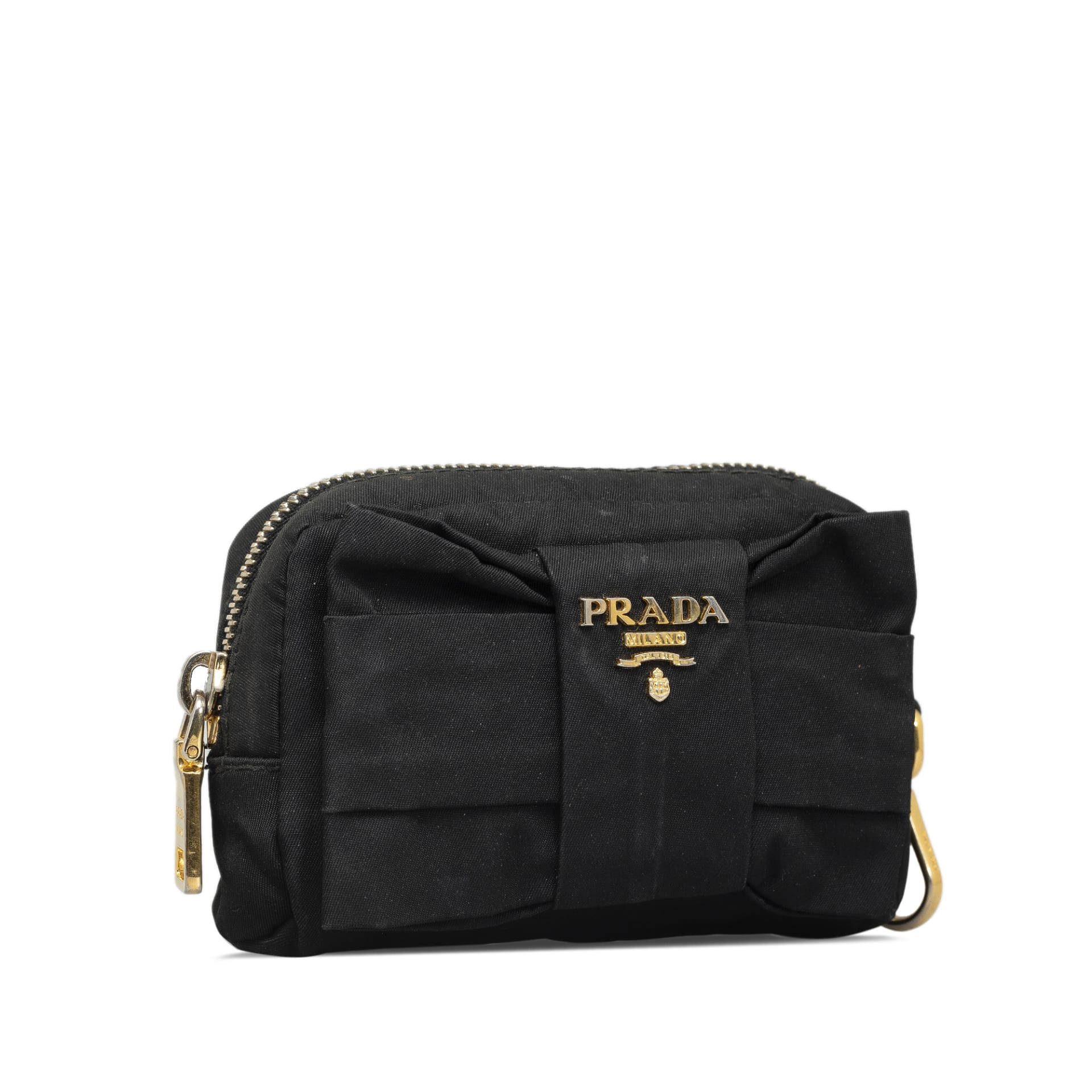 Prada Fiocco Bow Tessuto Pouch