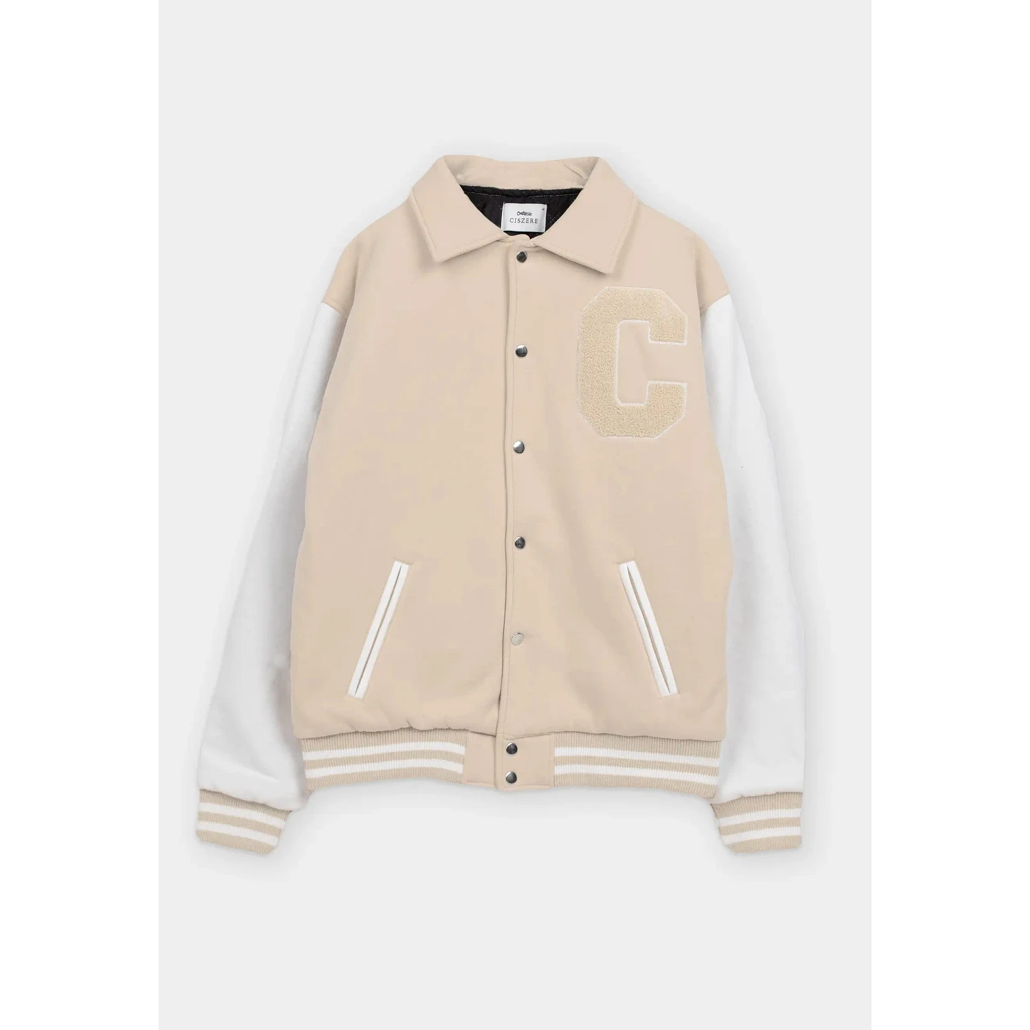 Jason Varsity Jacket - Sand