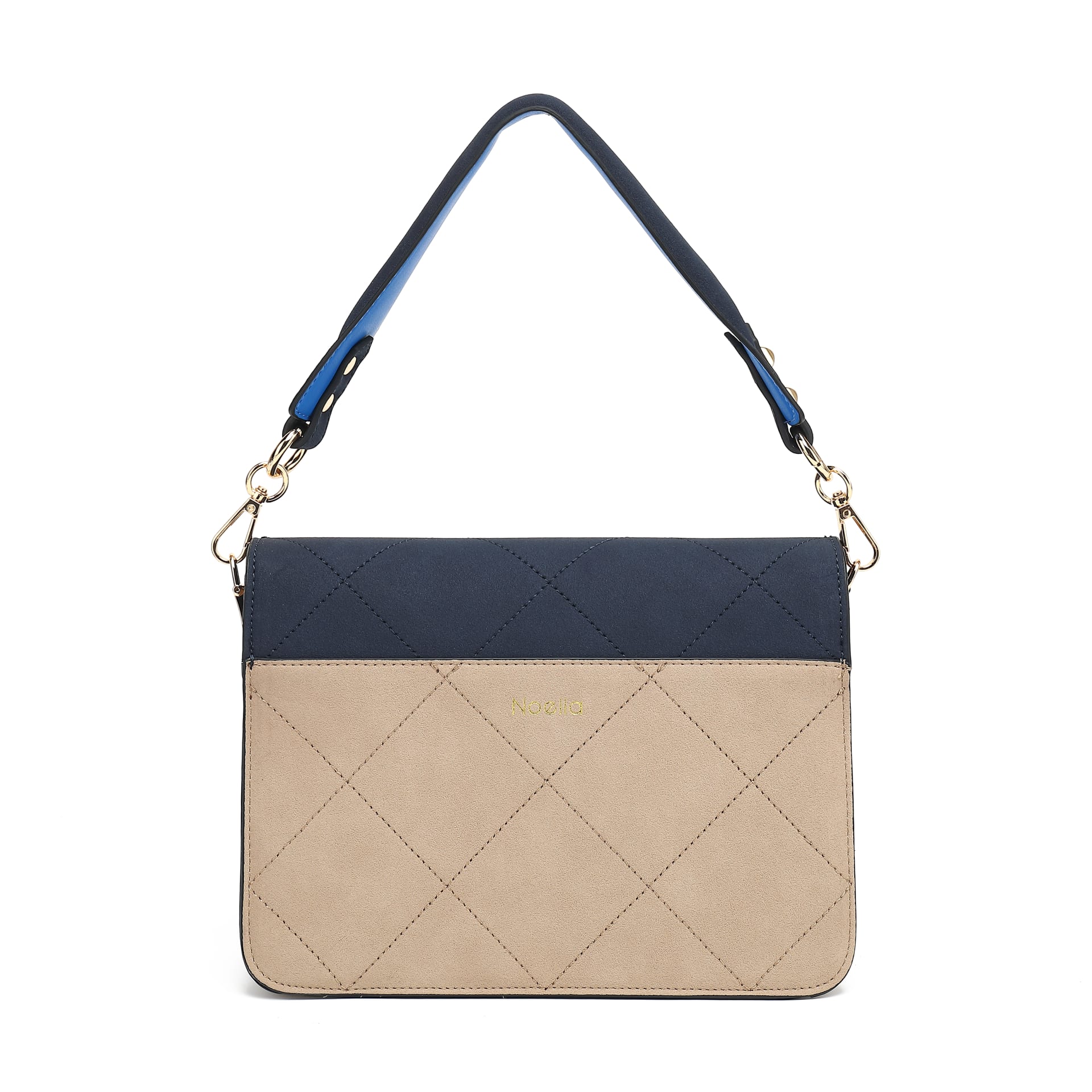 Blanca Bag Medium - Navy/sand/blue