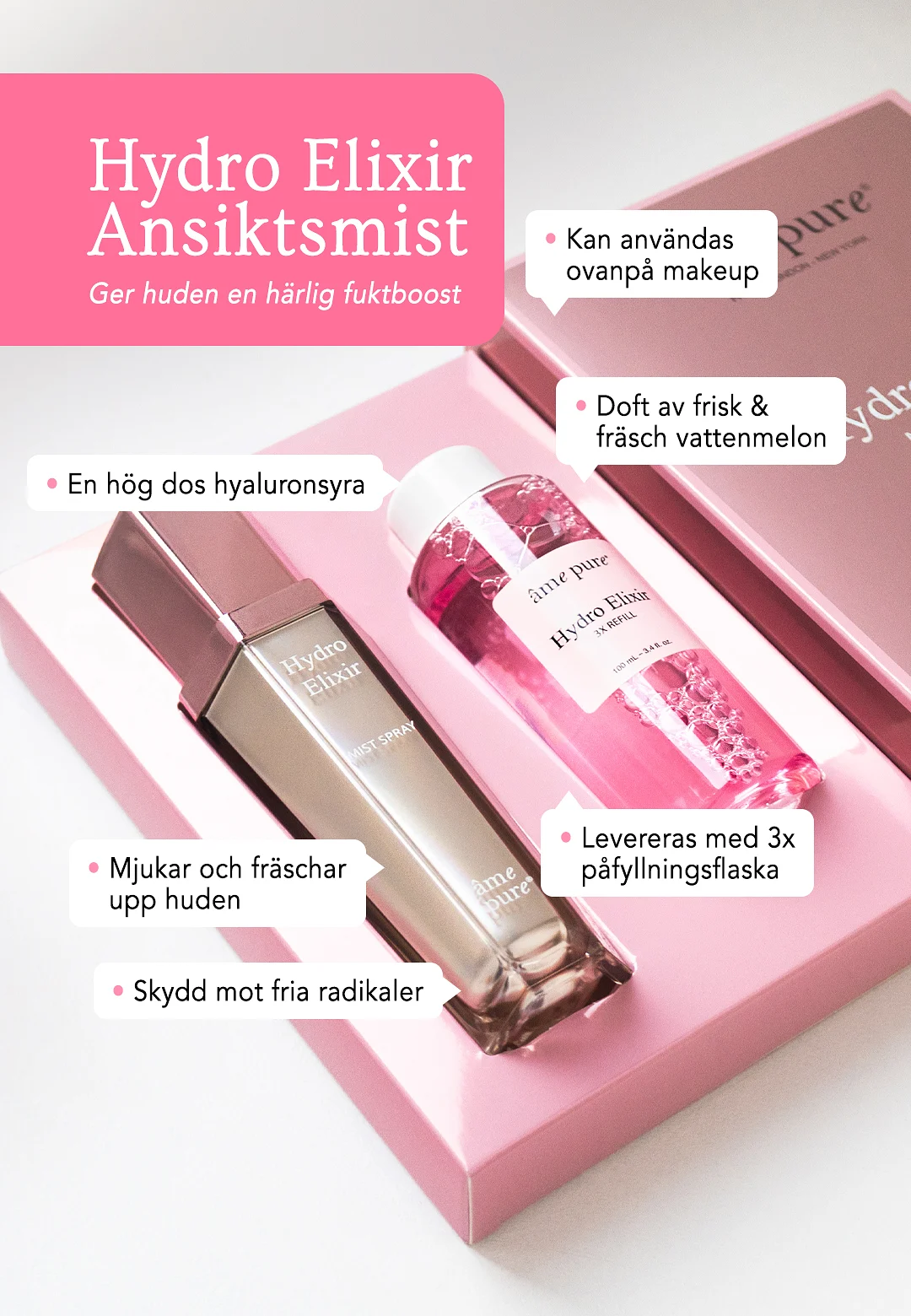 Âme Pure Hydro Elixir | Ansiktsmist 100ml