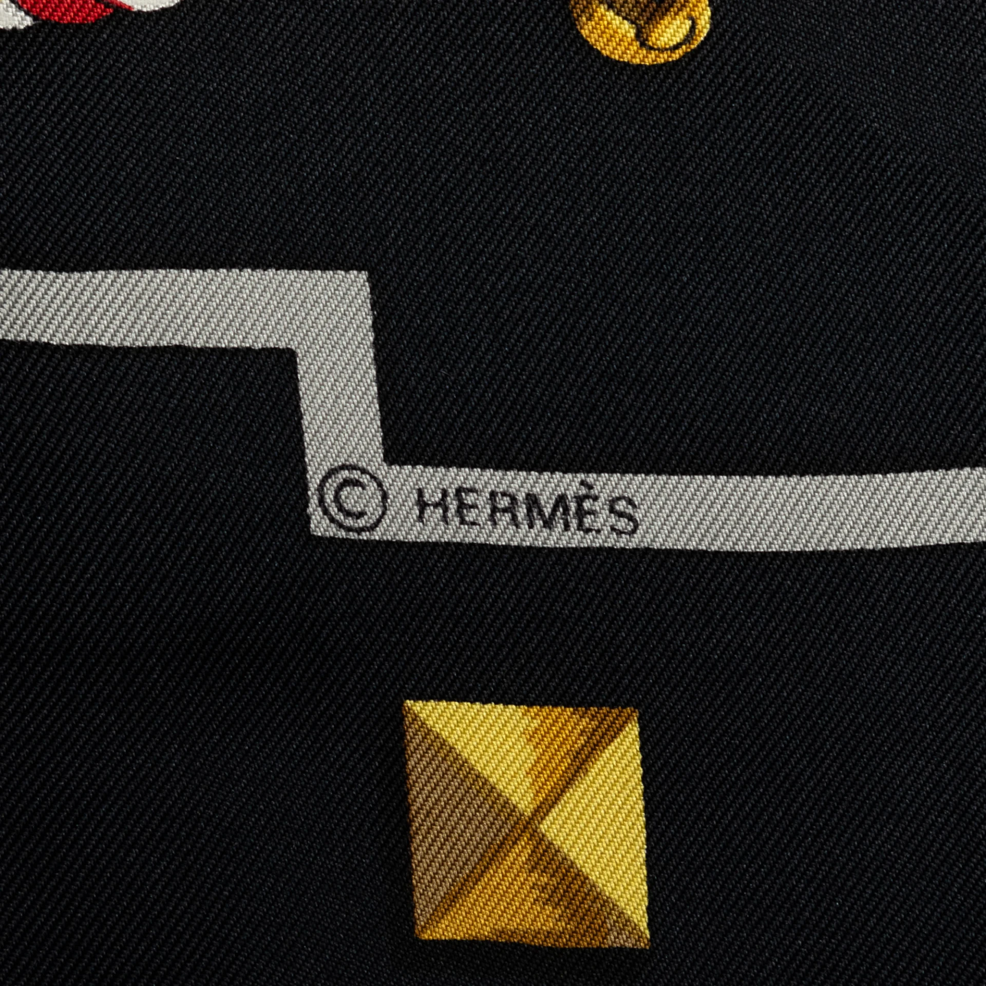 Hermès Les Cles Silk Scarf