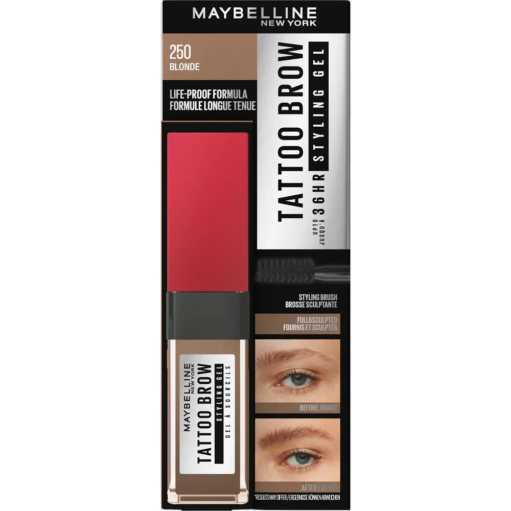 Maybelline Tattoo Brow 36H Styling Gel 250 Blonde