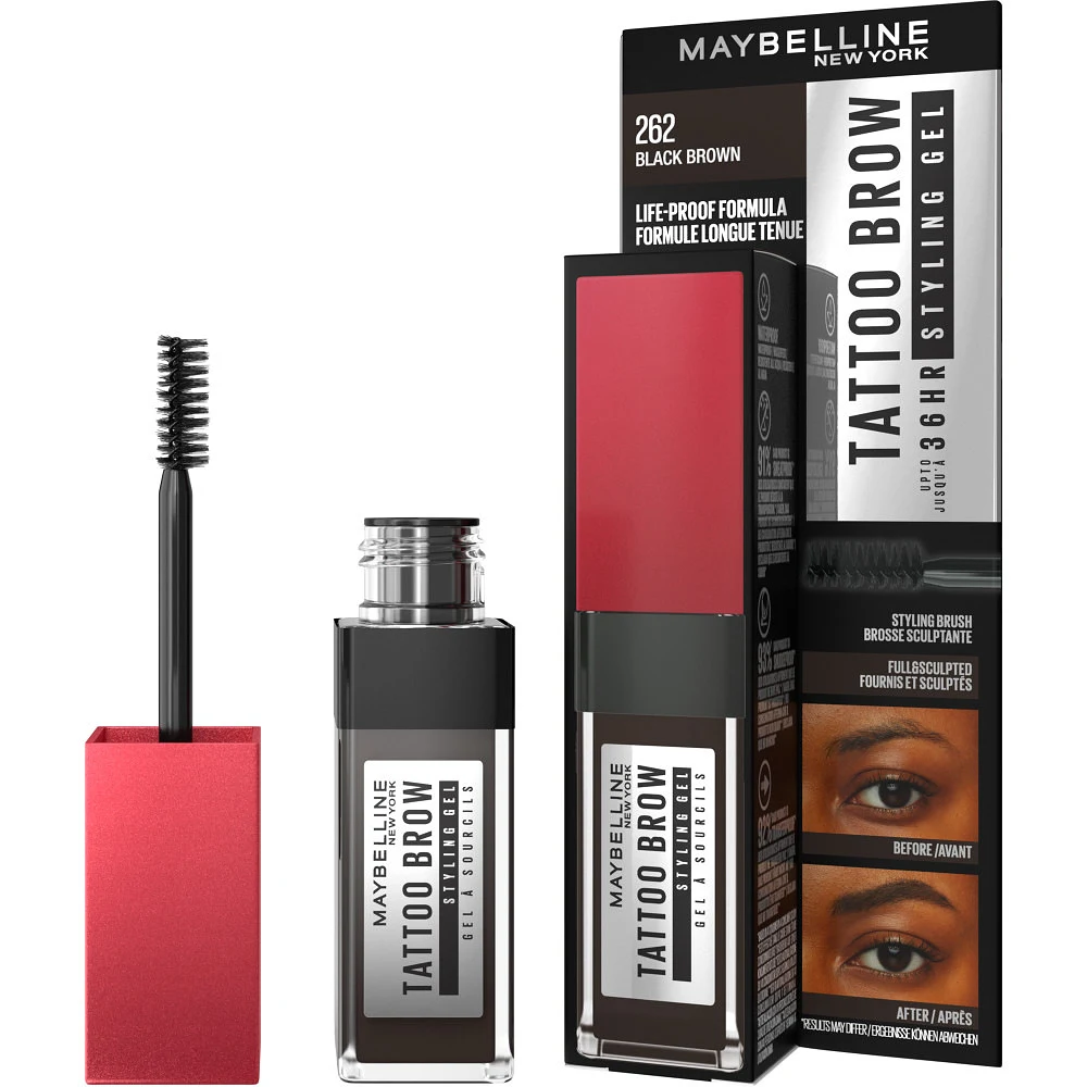 Maybelline Tattoo Brow 36H Styling Gel 262 Black Brown