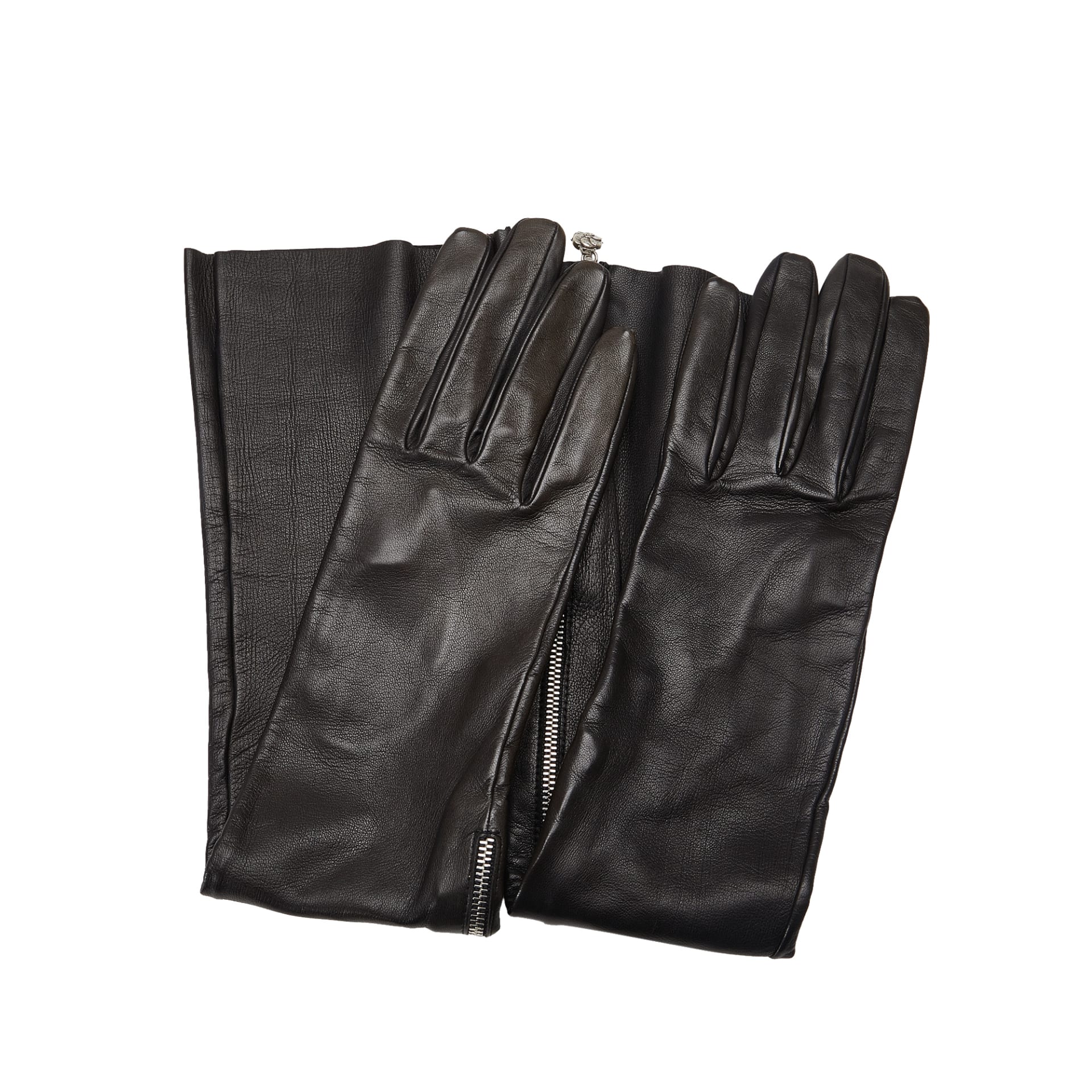 Chanel Camellia Lambskin Tall Gloves