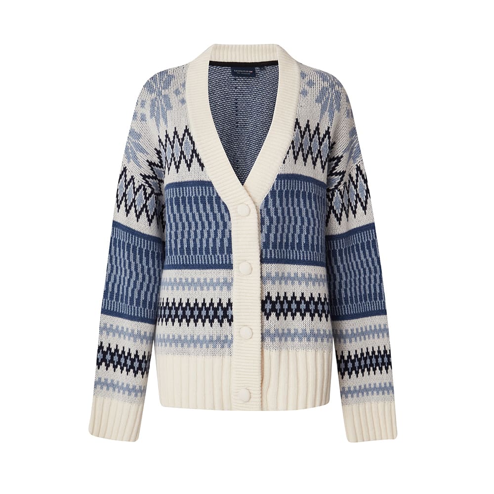 Alison Jacquard Knitted Cardigan