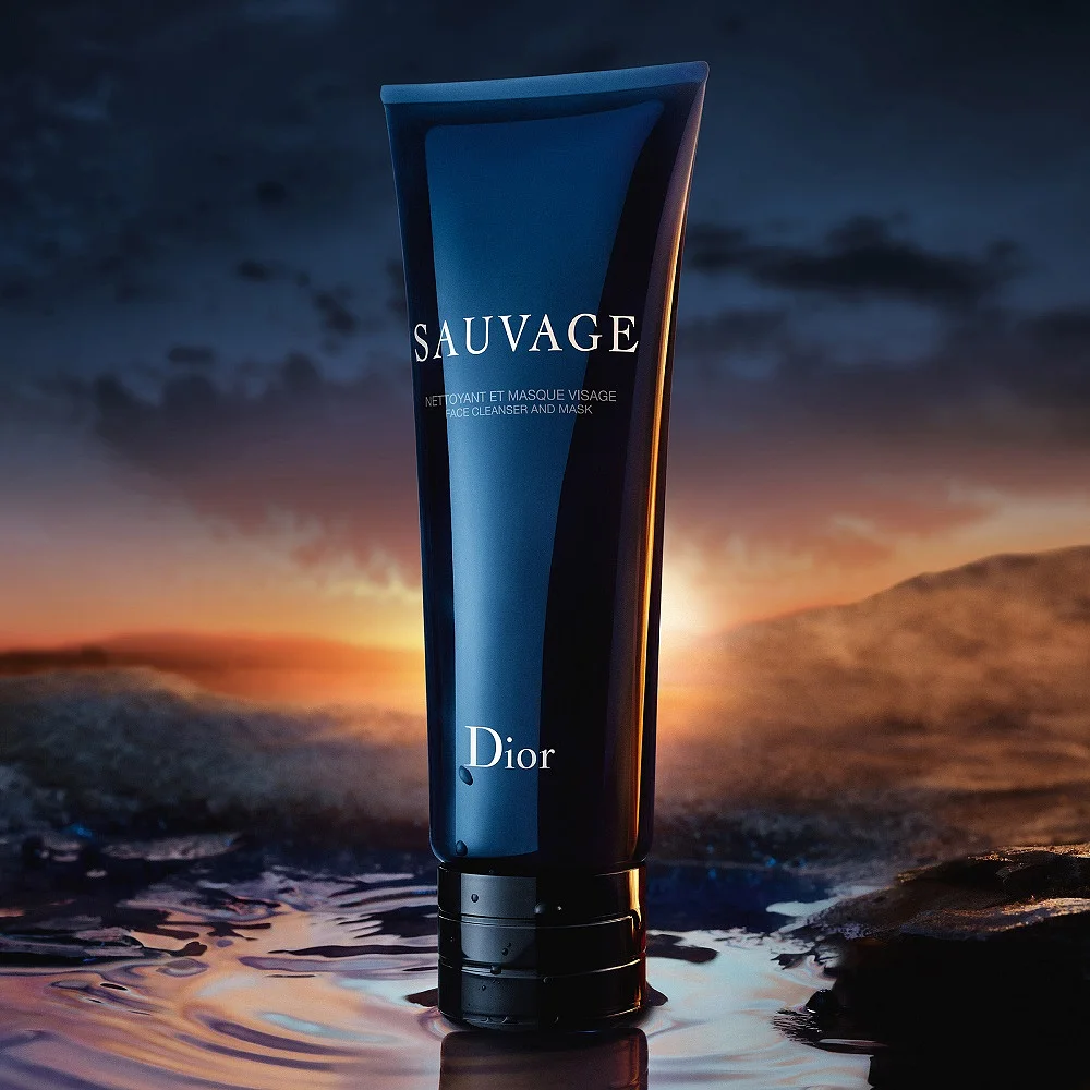 Sauvage Face Cleanser and Mask 2-in-1