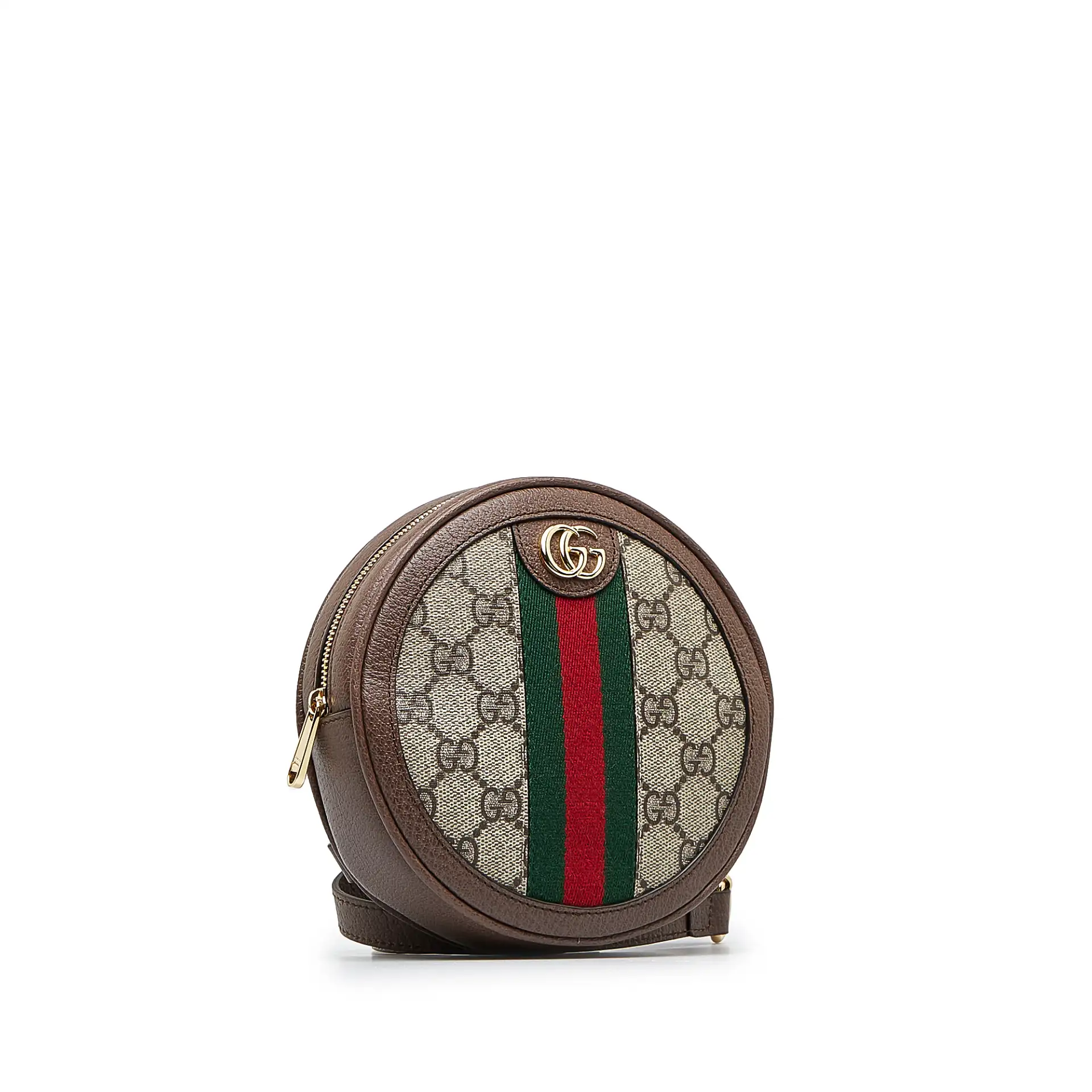 Gucci Mini Gg Supreme Round Ophidia Backpack