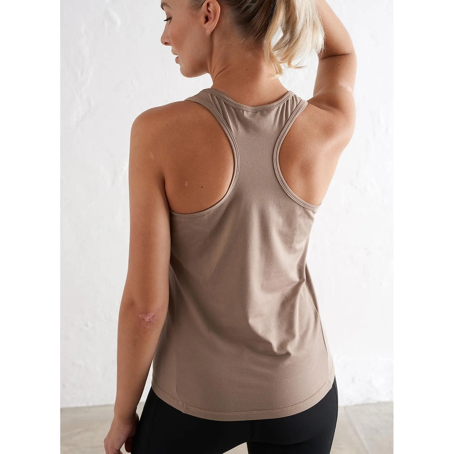 Espresso Soft Basic Racerback Tank