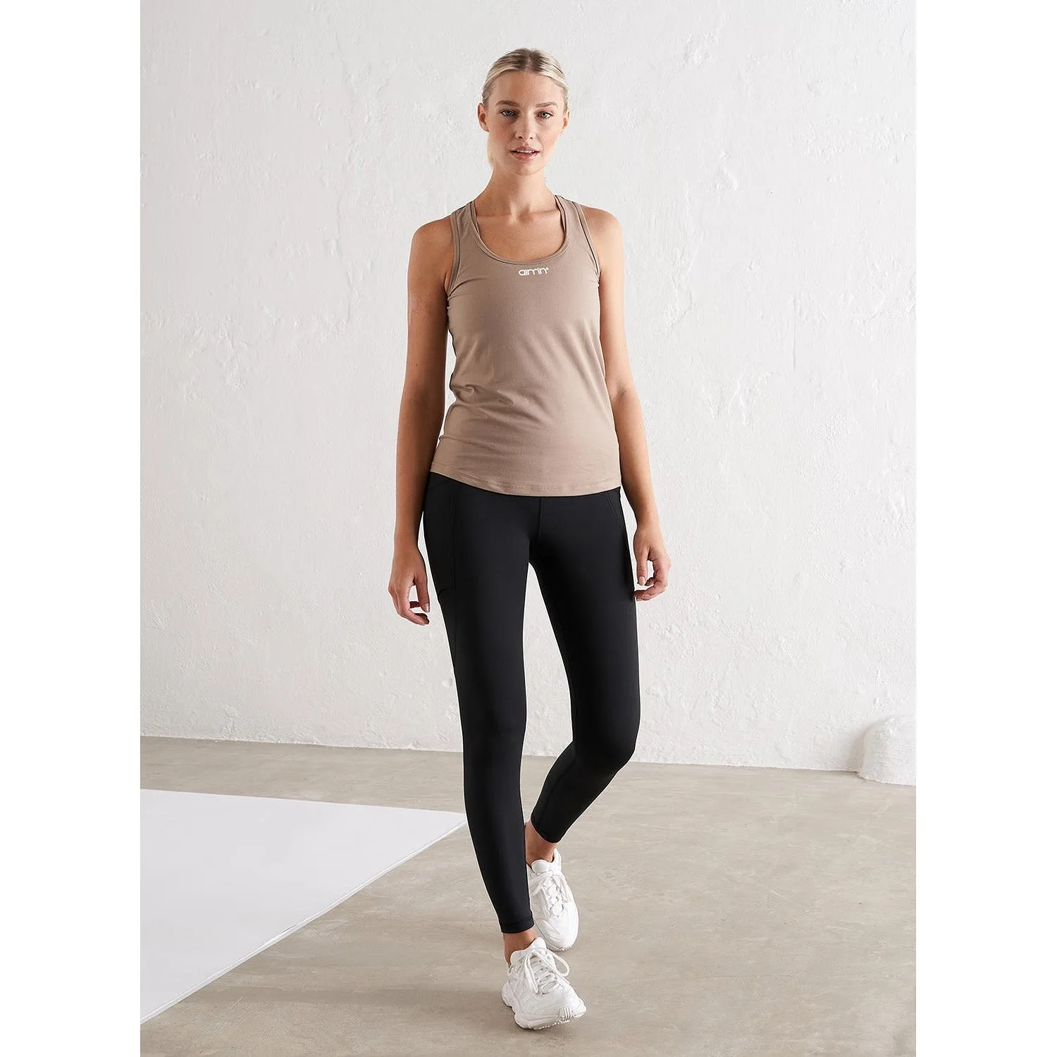 Espresso Soft Basic Racerback Tank