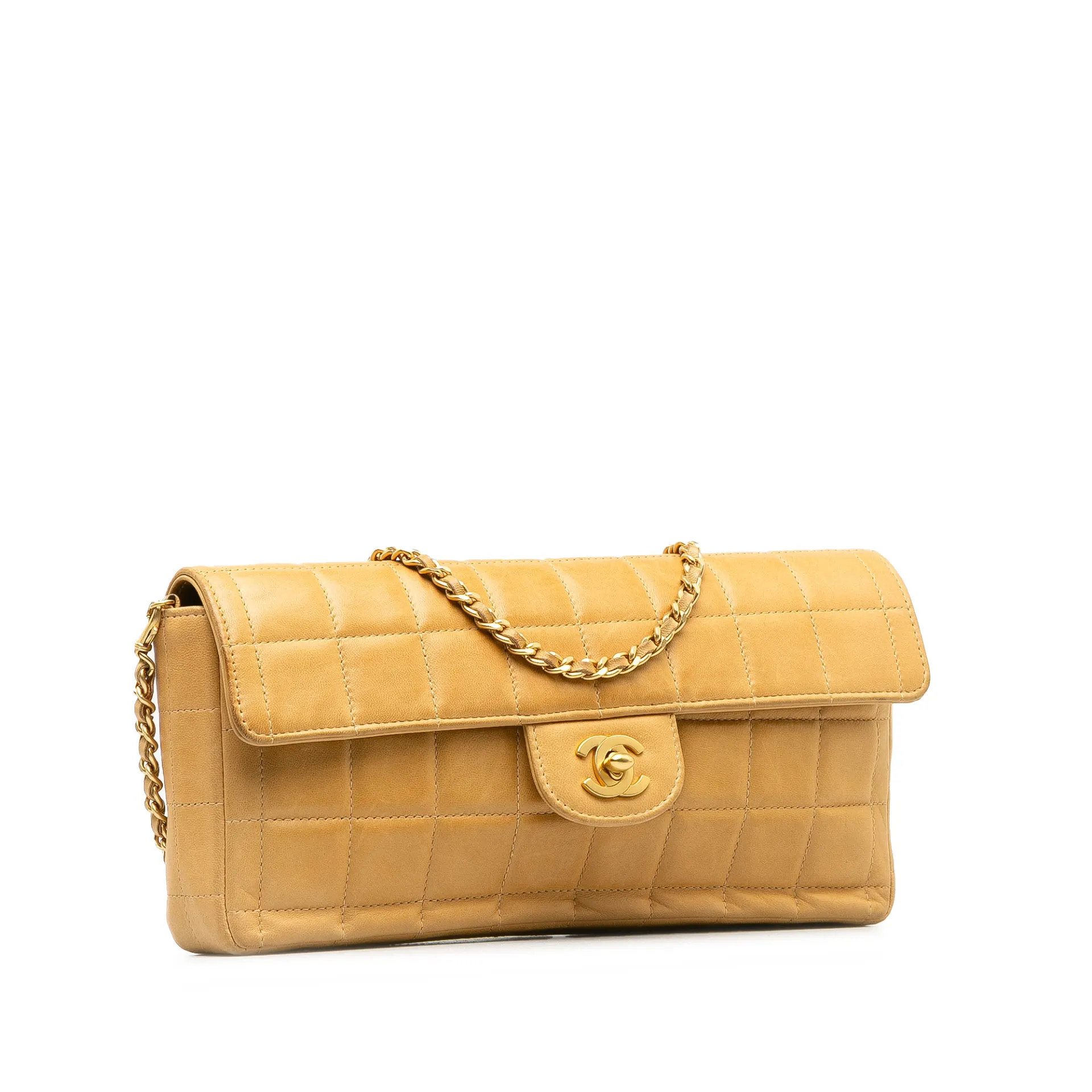 Chanel Choco Bar East West Flap Bag