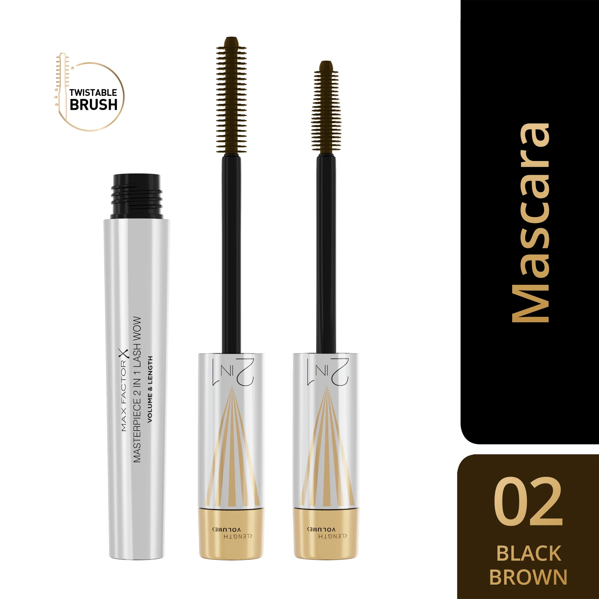 Masterpiece 2 In 1 Lash Wow Mascara Black