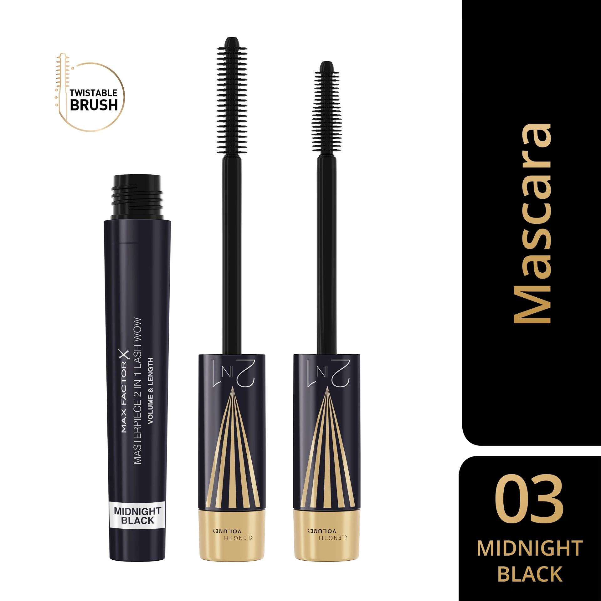 Masterpiece 2 In 1 Lash Wow Mascara Black