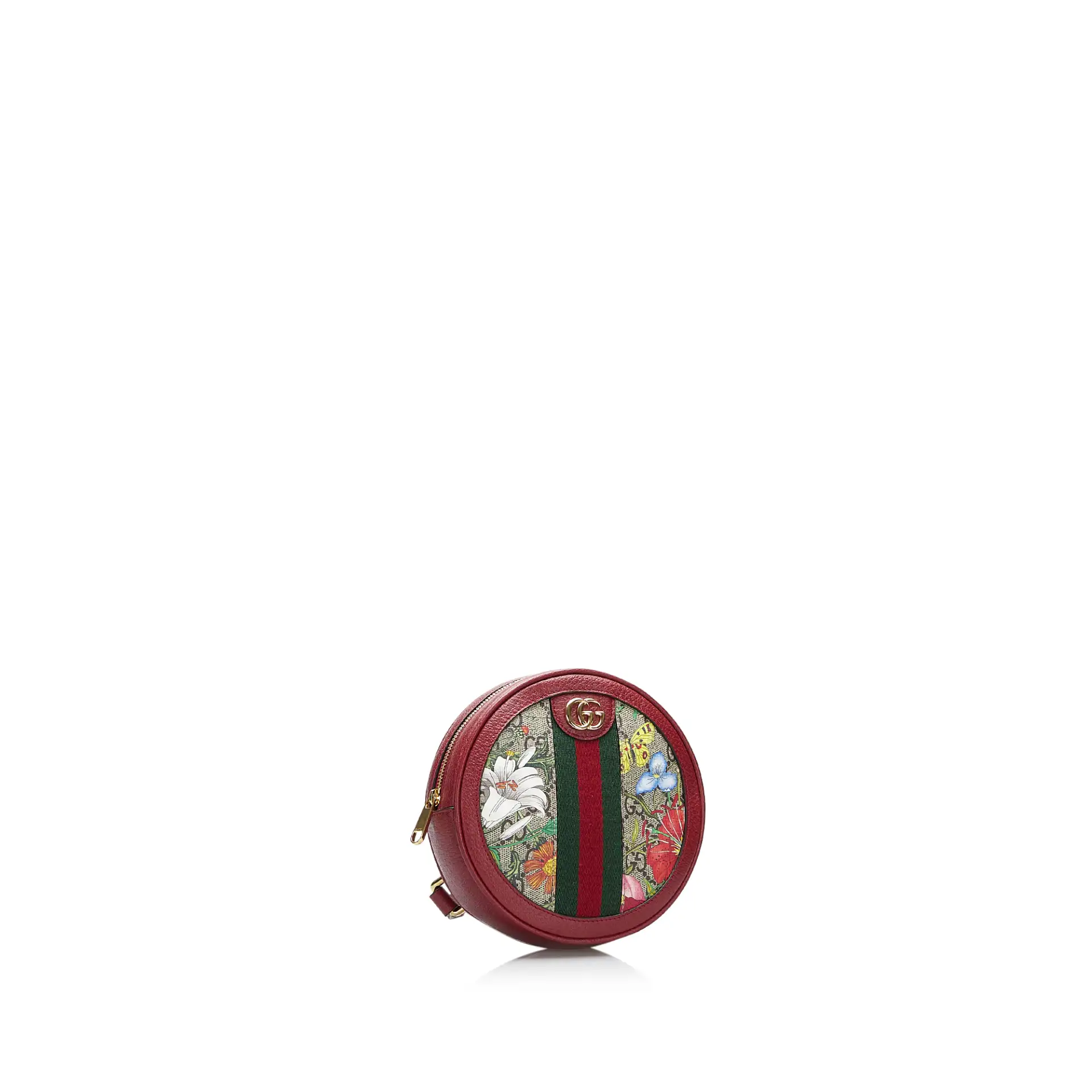 Gucci Gg Supreme Flora Ophidia Round Backpack