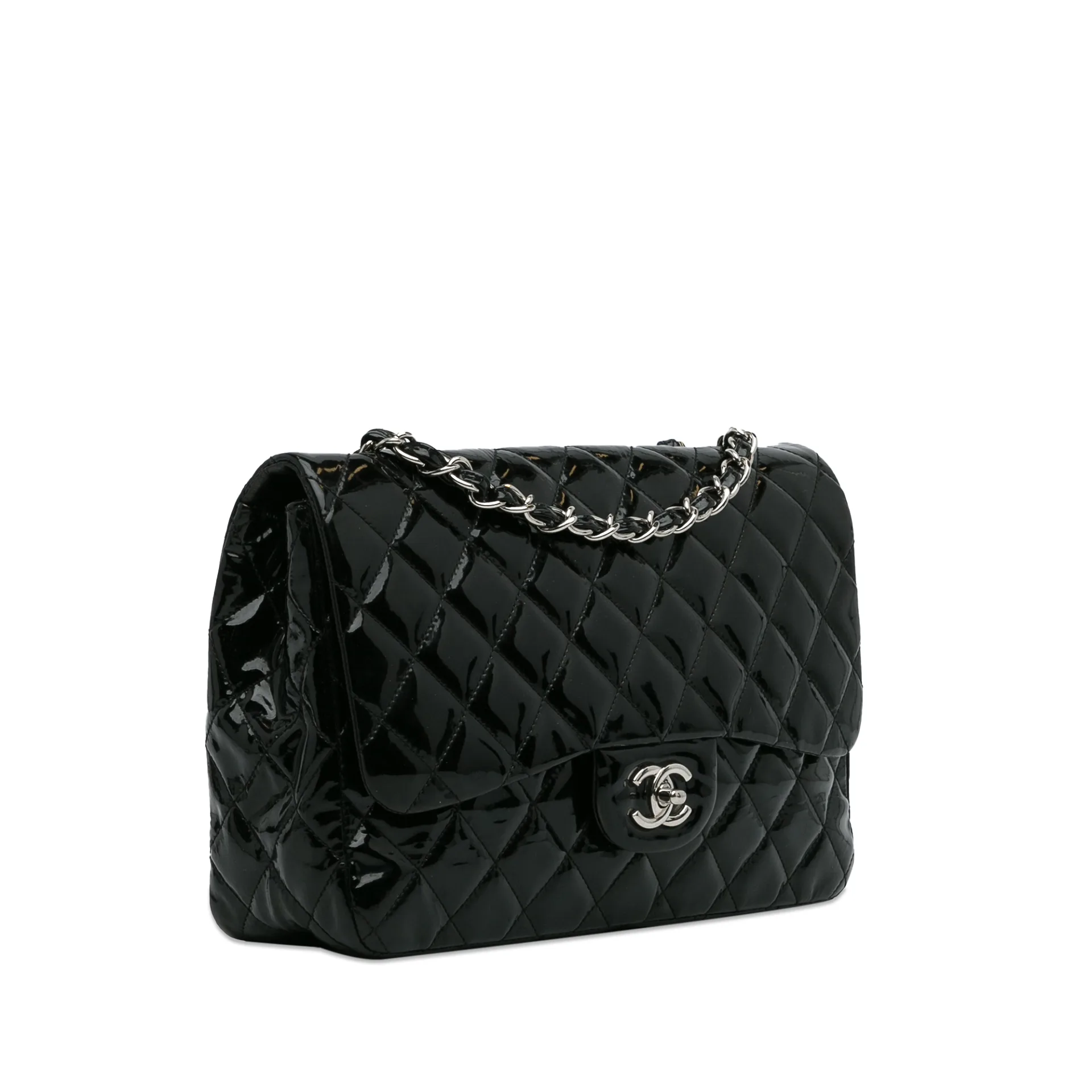 Chanel Jumbo Classic Patent Single Flap Bag