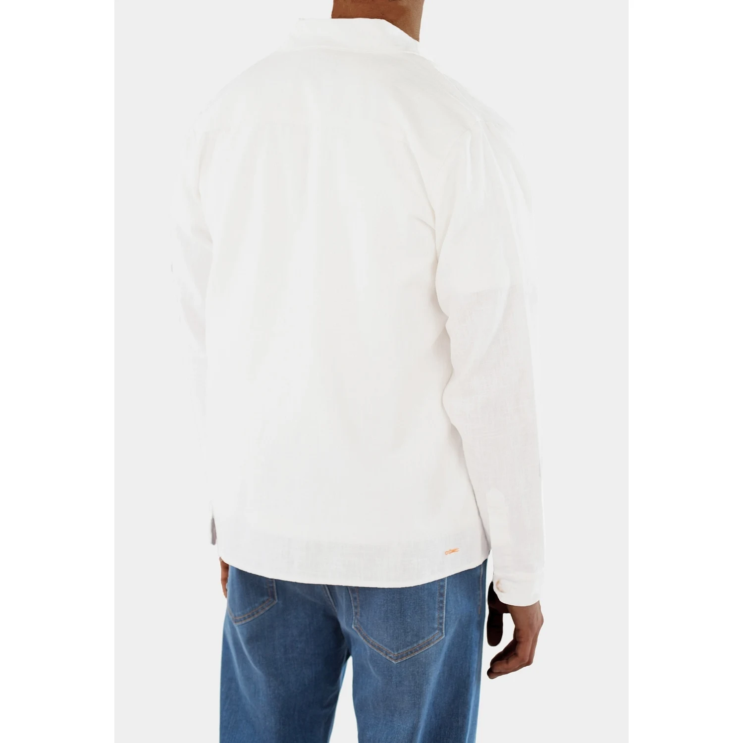 Dani Linen Overshirt - Off White