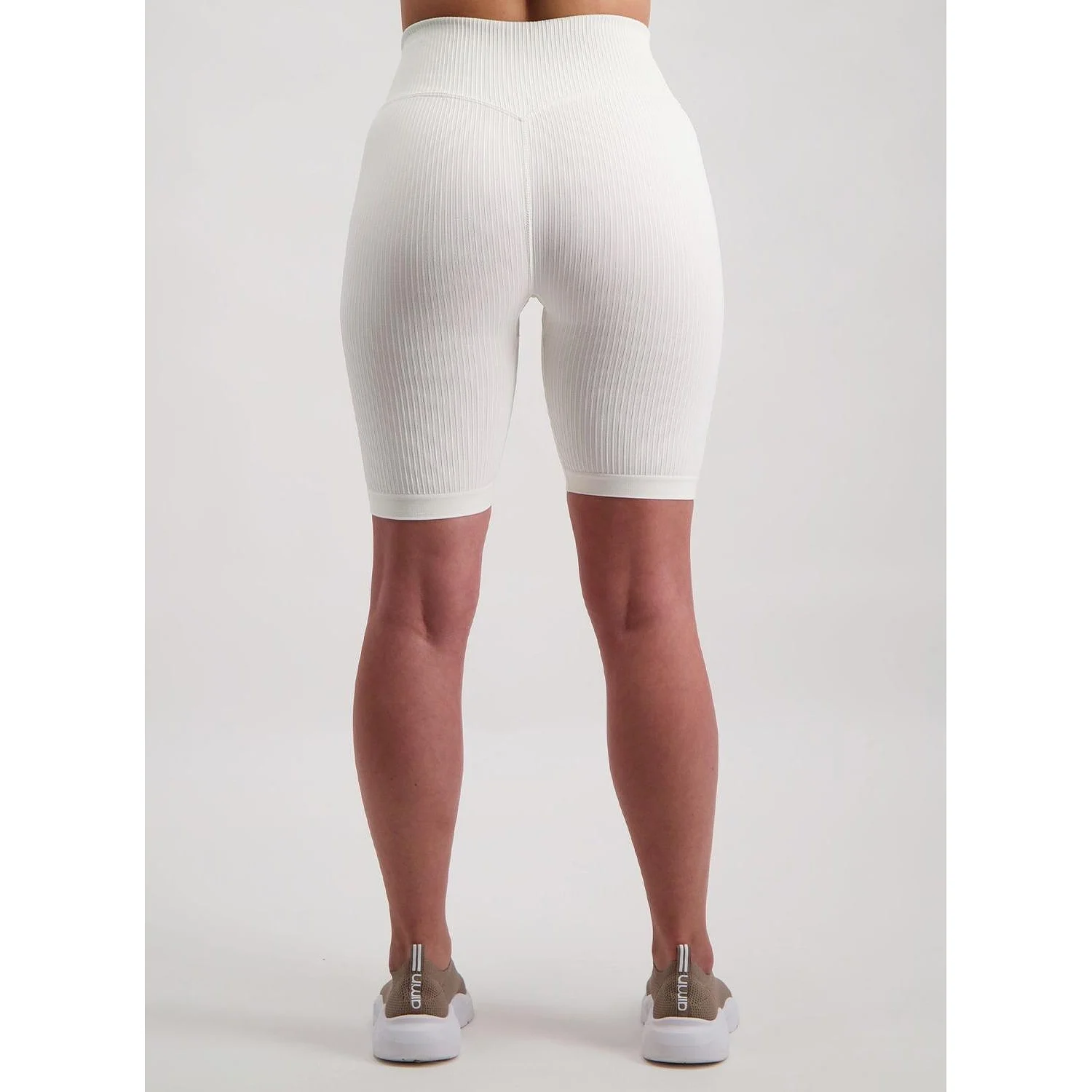 Off-white Ribbed Seamless Biker Shorts