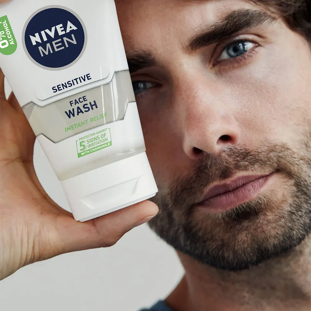 Ansiktsrengöring Sensitive Face Wash 100 ml NIVEA MEN