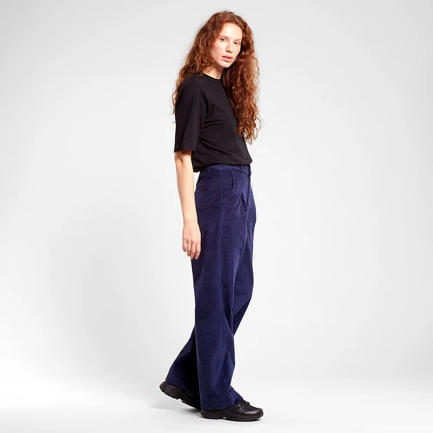 Pants Uddevalla Corduroy Navy