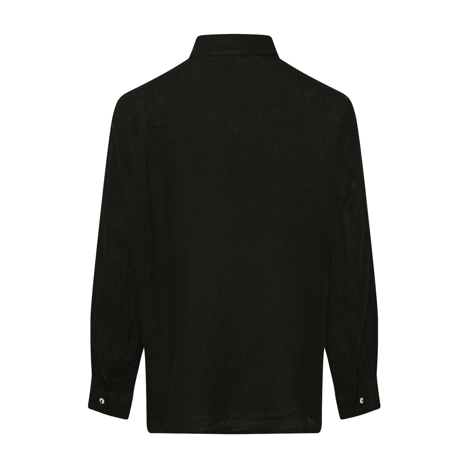 Gia, Shirt, Linen - Black