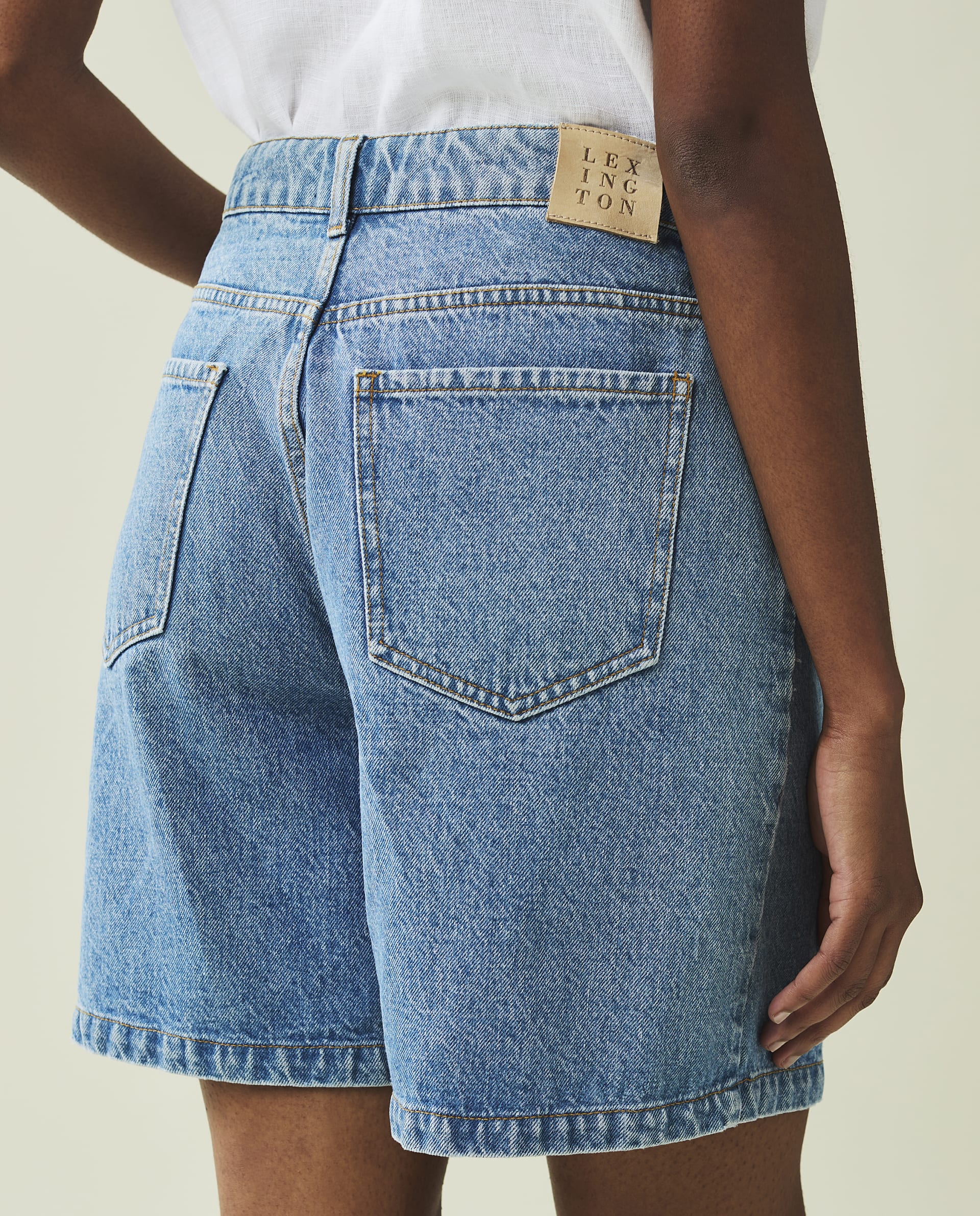 Sasha High-rise Denim Shorts