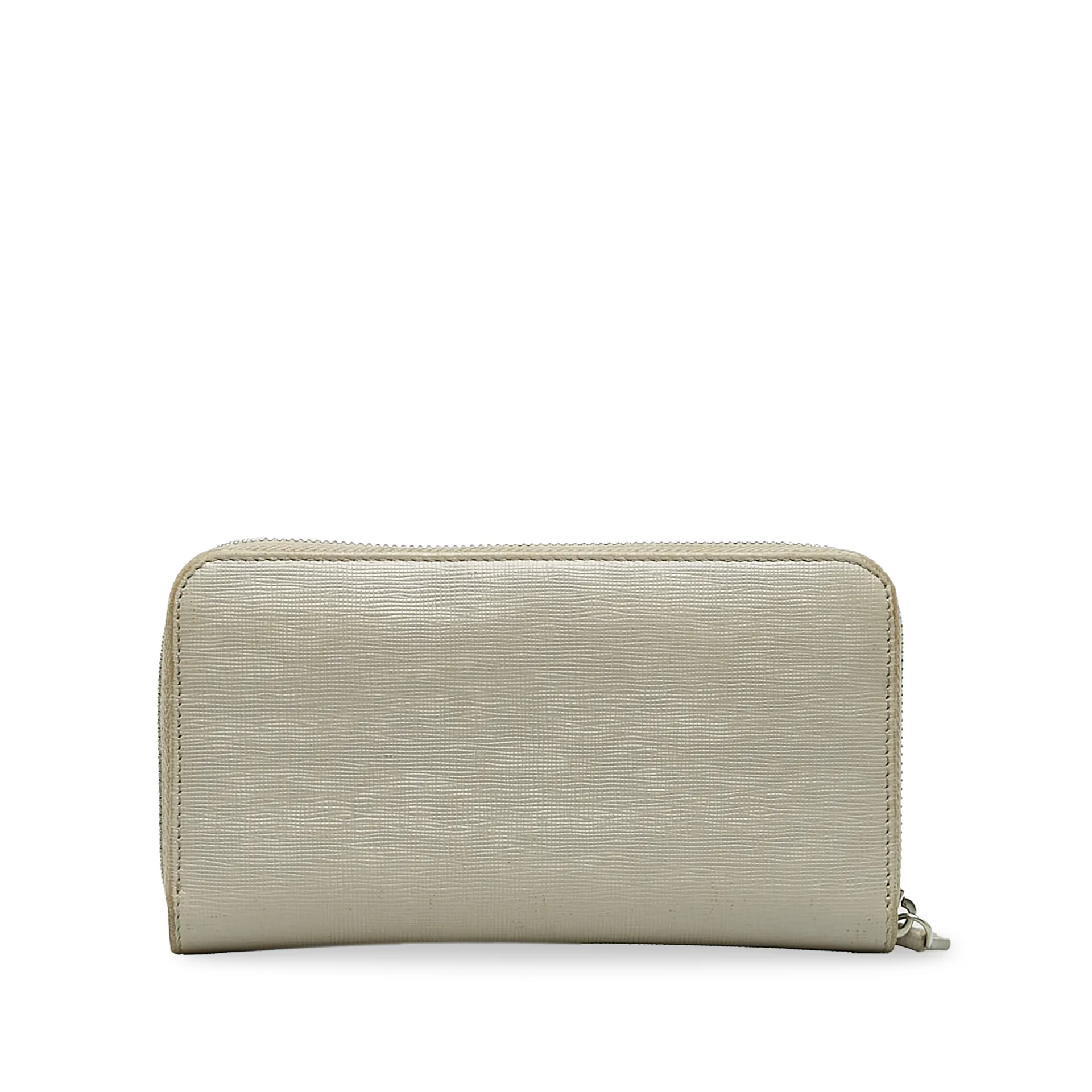 Fendi Leather Flowerland Zip Wallet