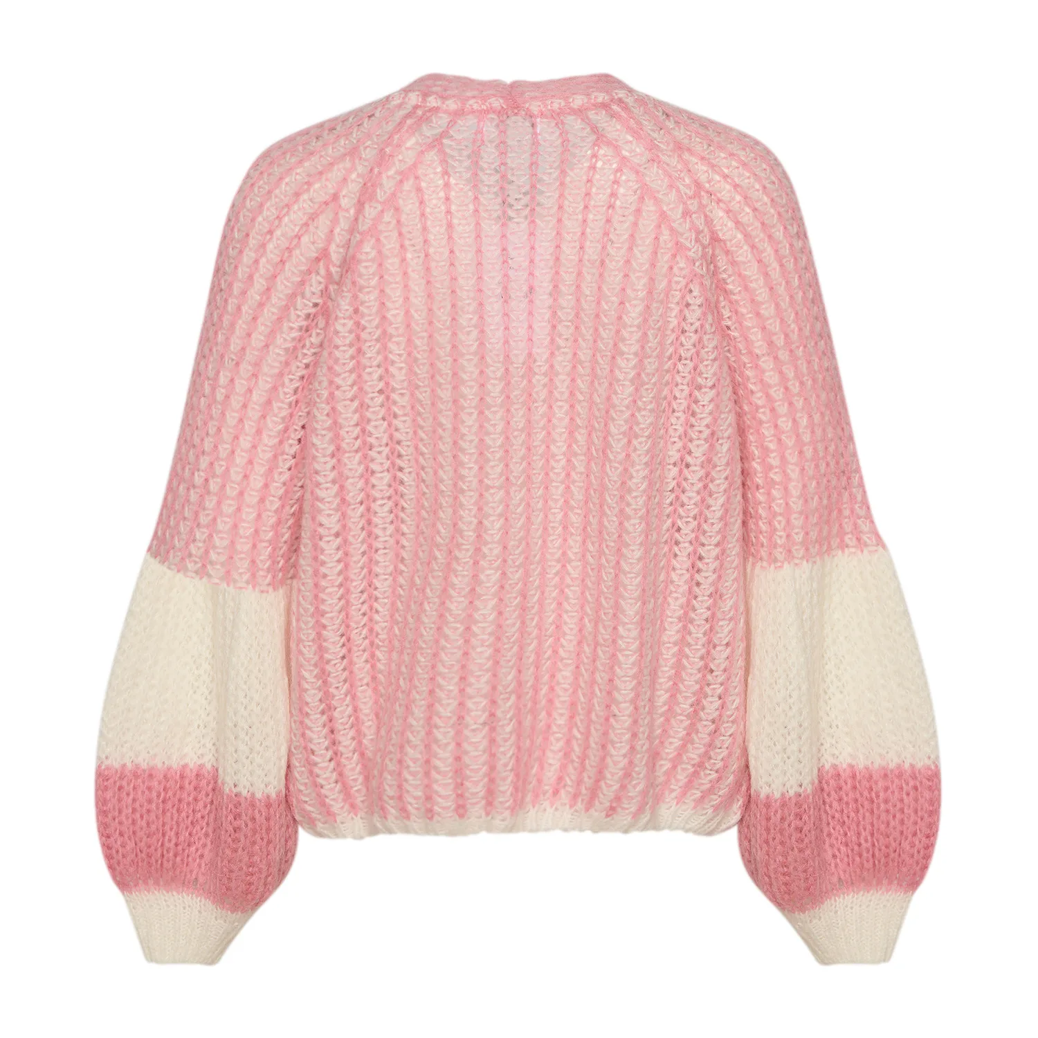 Liana Knit Cardigan - White/rose