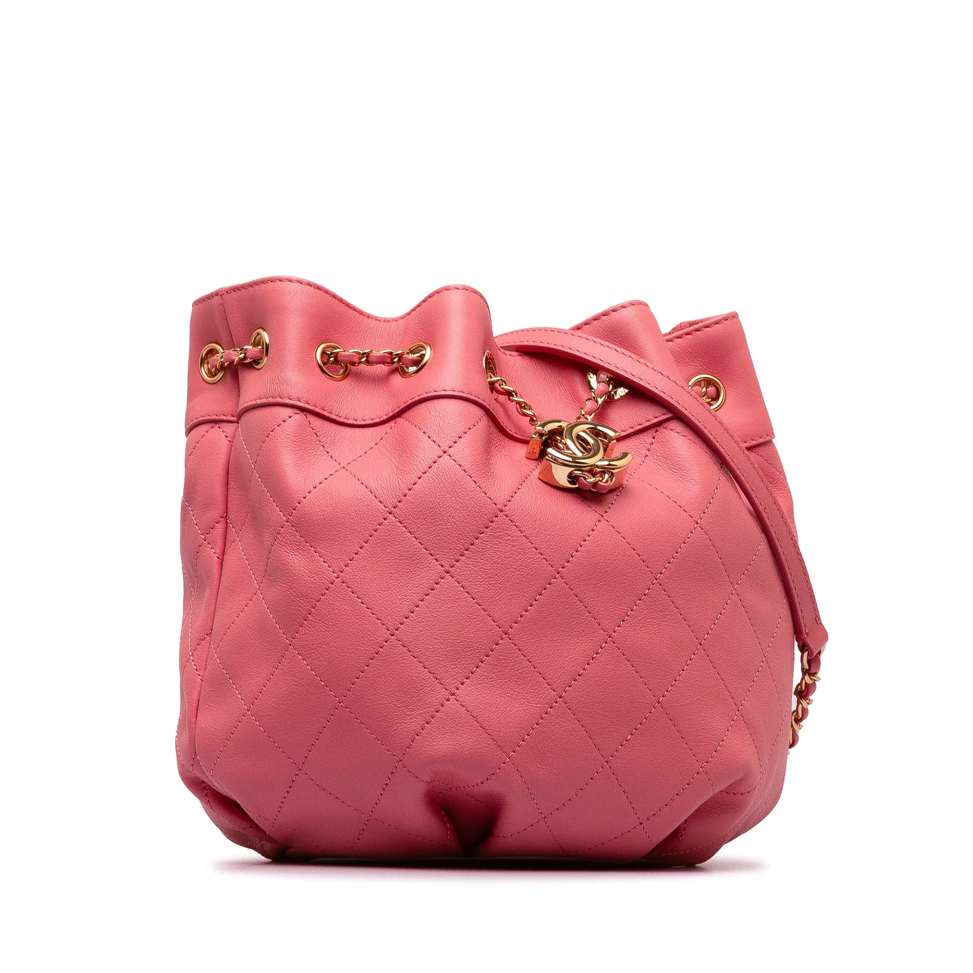 Chanel Small Quilted Calfskin Bucket Bag